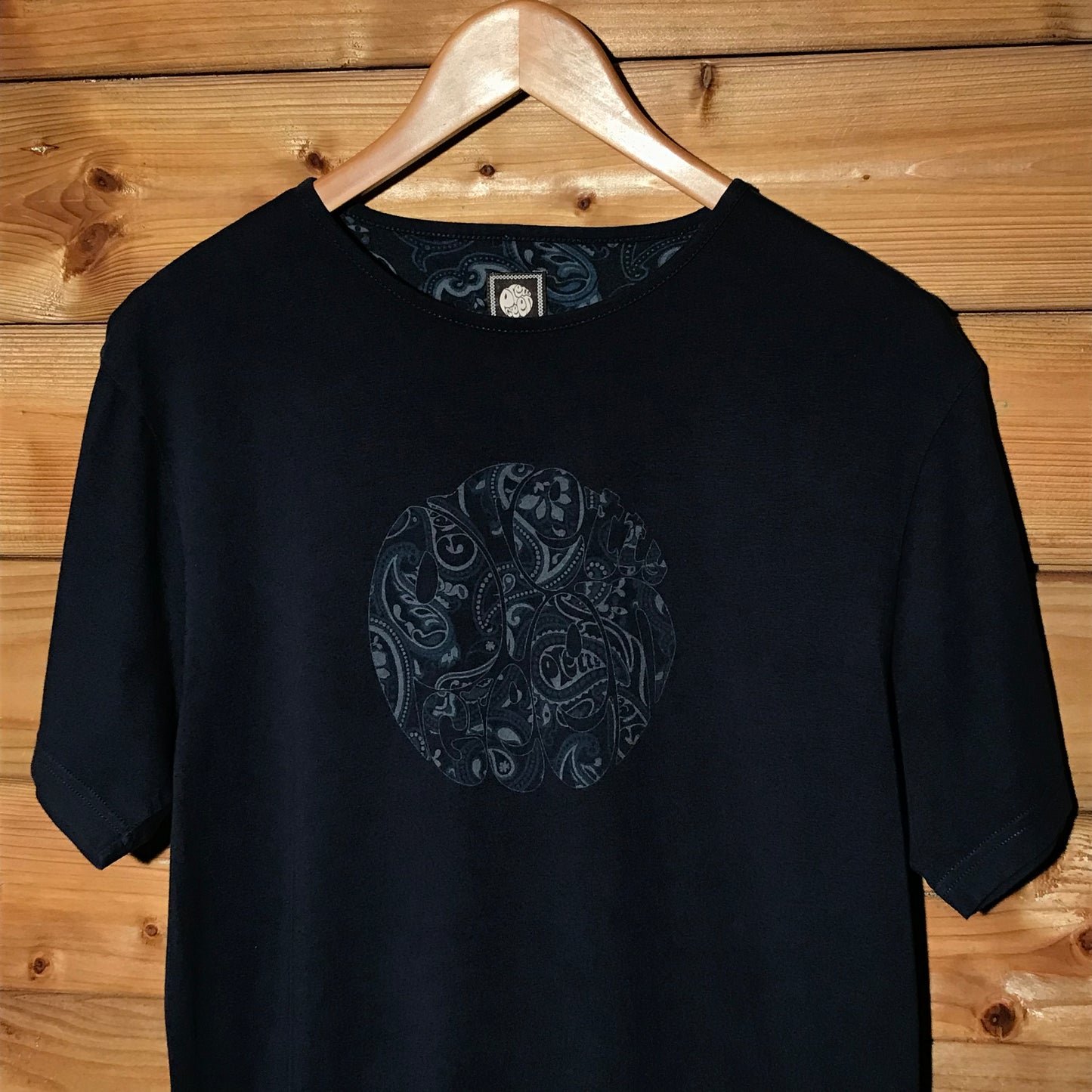 Pretty Green Paisley Spellout t shirt