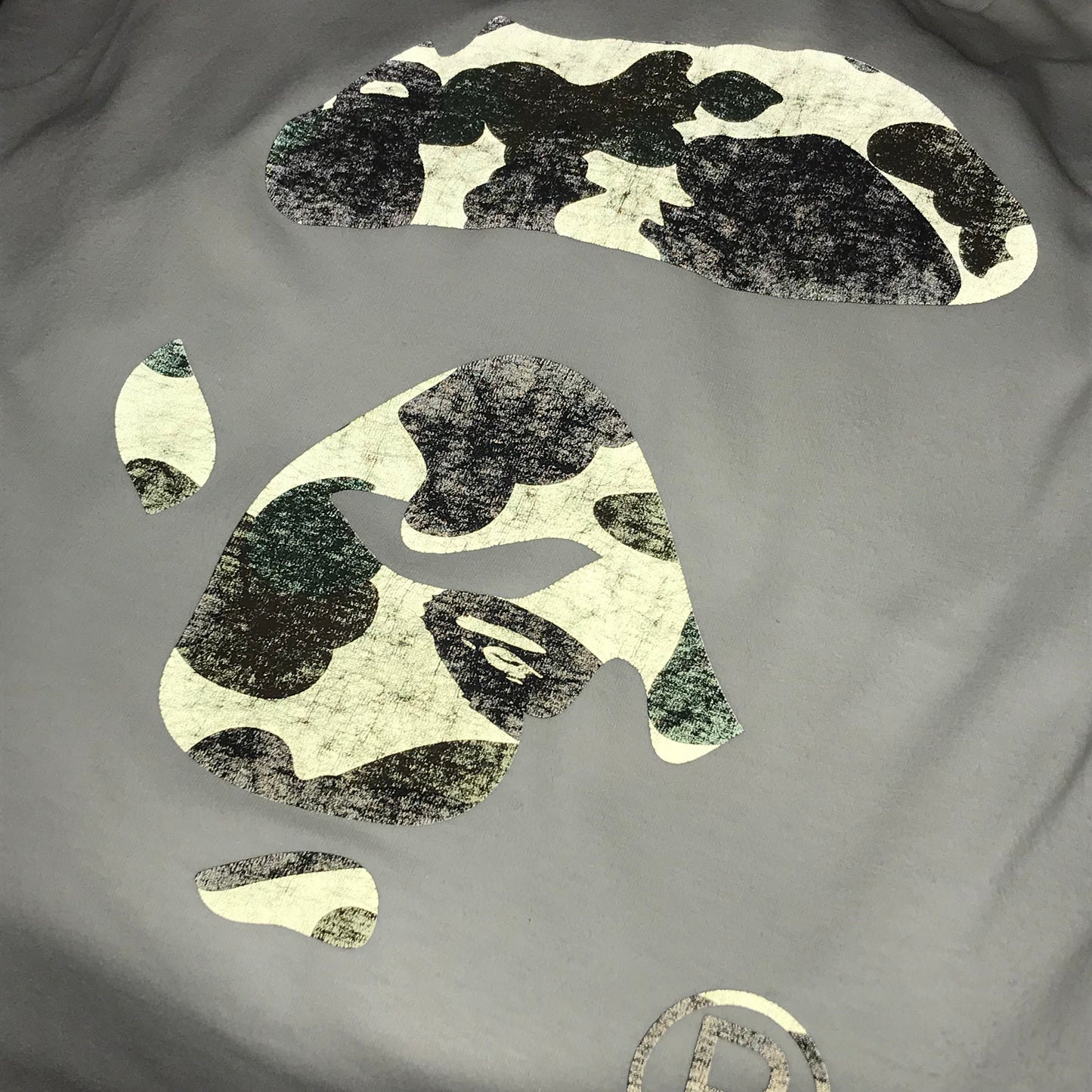Bape, A Bathing Ape 3M Green Camo Face t shirt