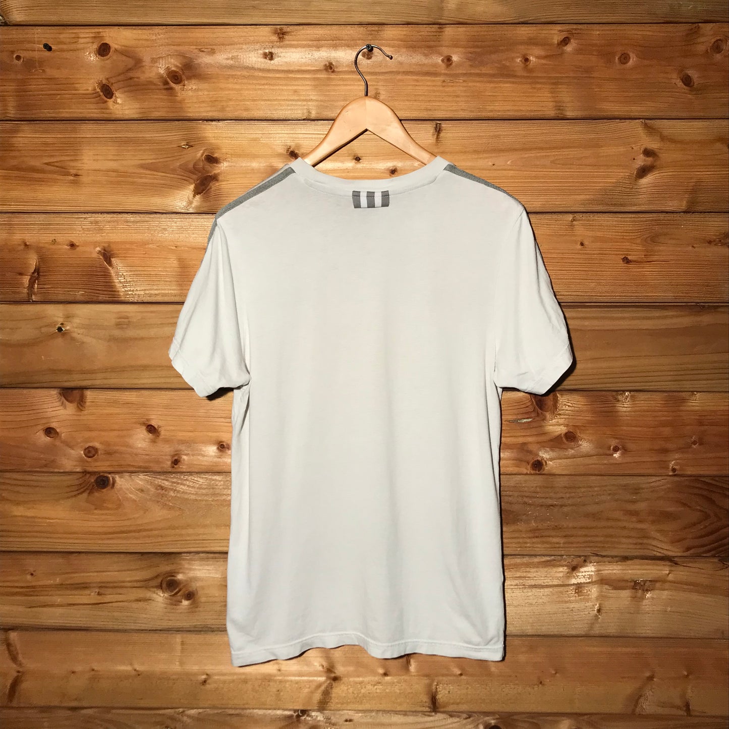 Adidas Essentials Striped Trefoil t shirt