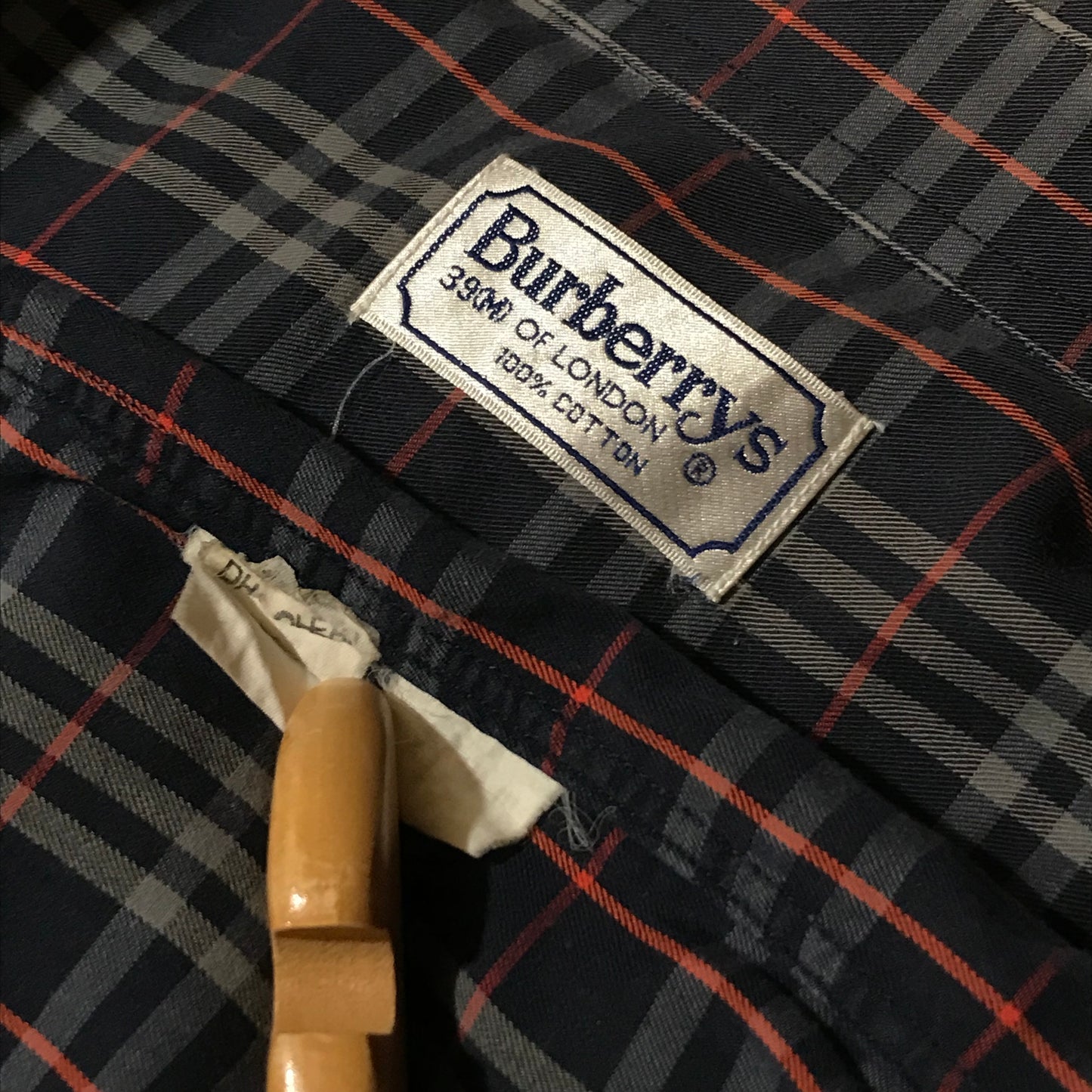 90s Burberry Nova Check Pattern long sleeve button up shirt