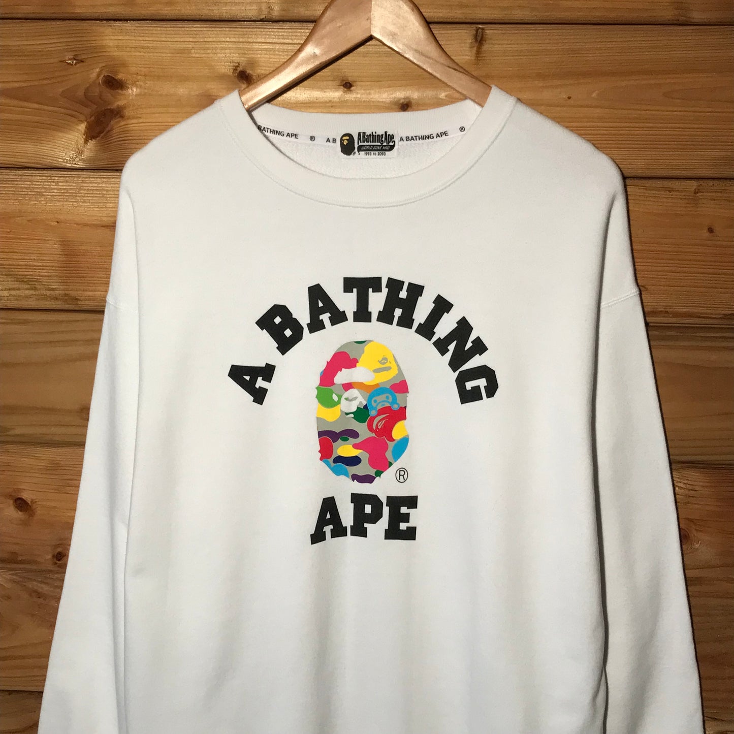 Bape, A Bathing Ape College Multi Camo sweatshirt