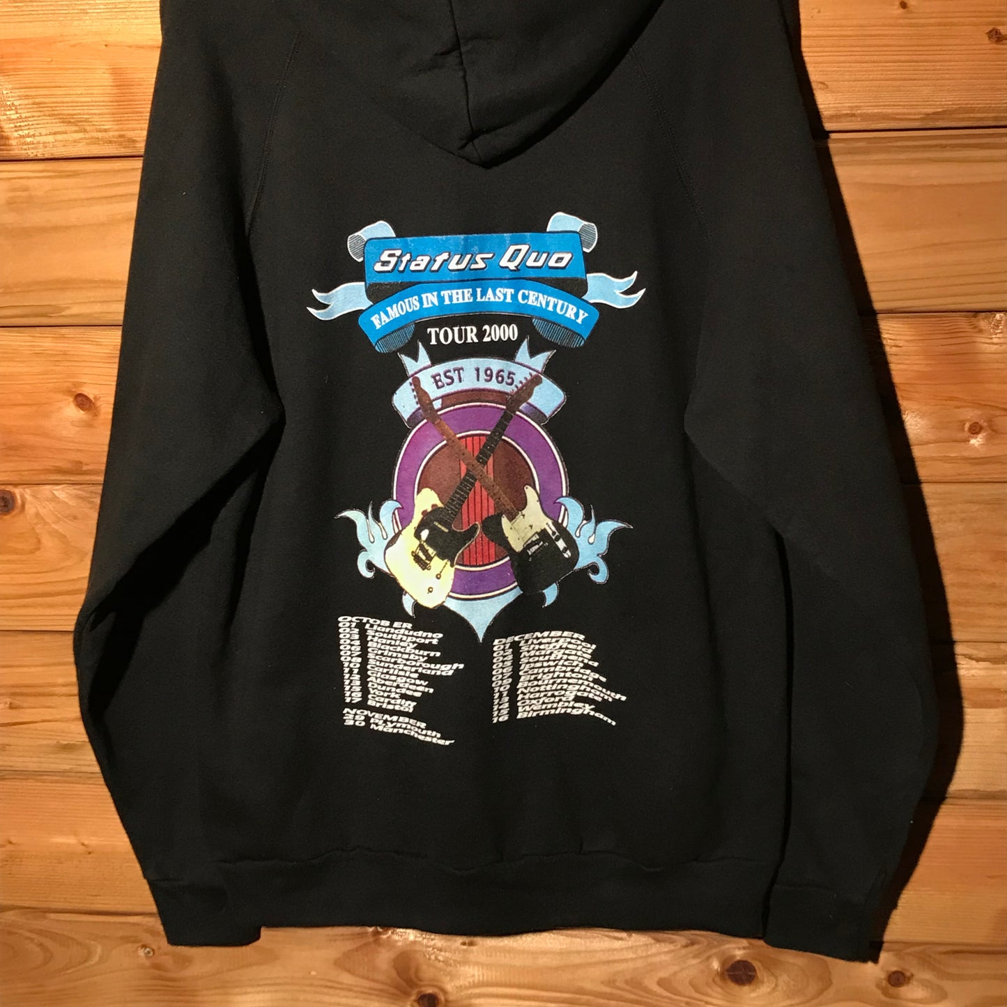 2000 Status Quo Famous In The Last Century UK Tour hoodie