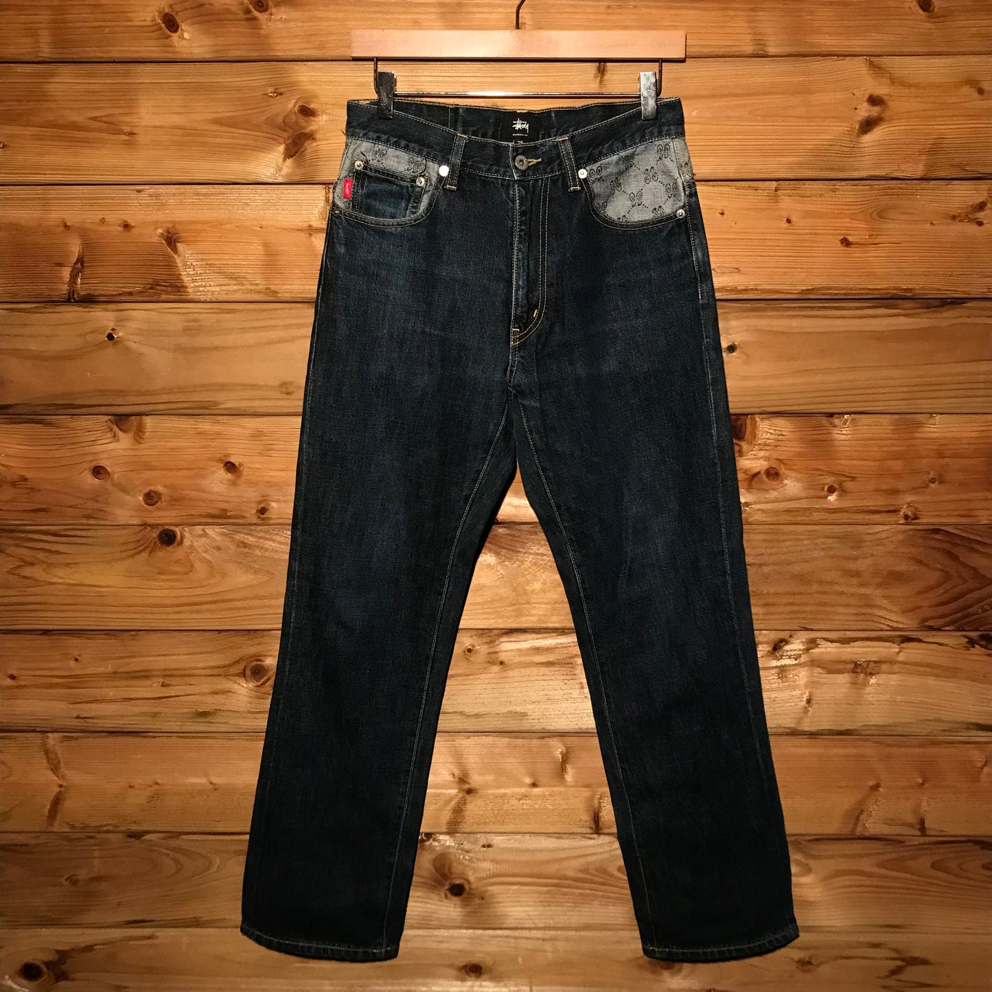 Stüssy Rough And Rugged Link Monogram Waist denim jeans