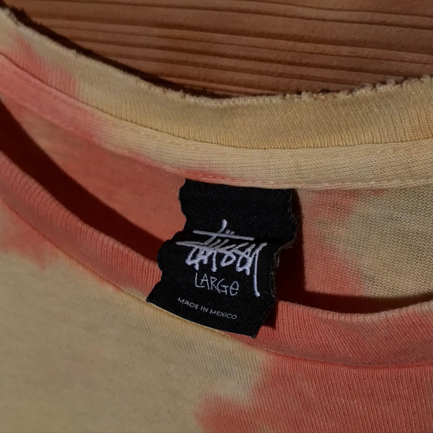2010 Stüssy x Tower Records 30th Anniversary World Tour Dye Effect t shirt