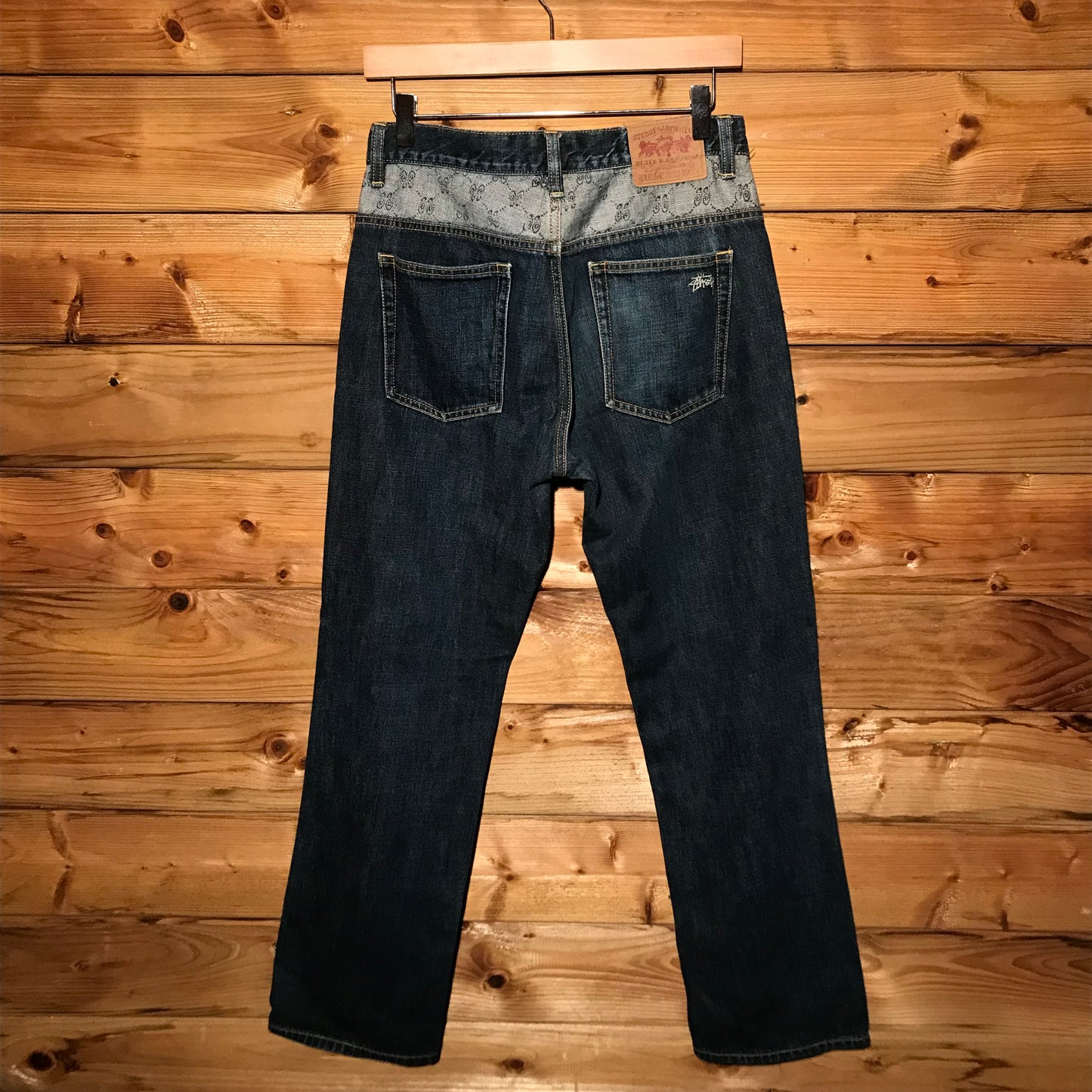 Stüssy Rough And Rugged Link Monogram Waist denim jeans