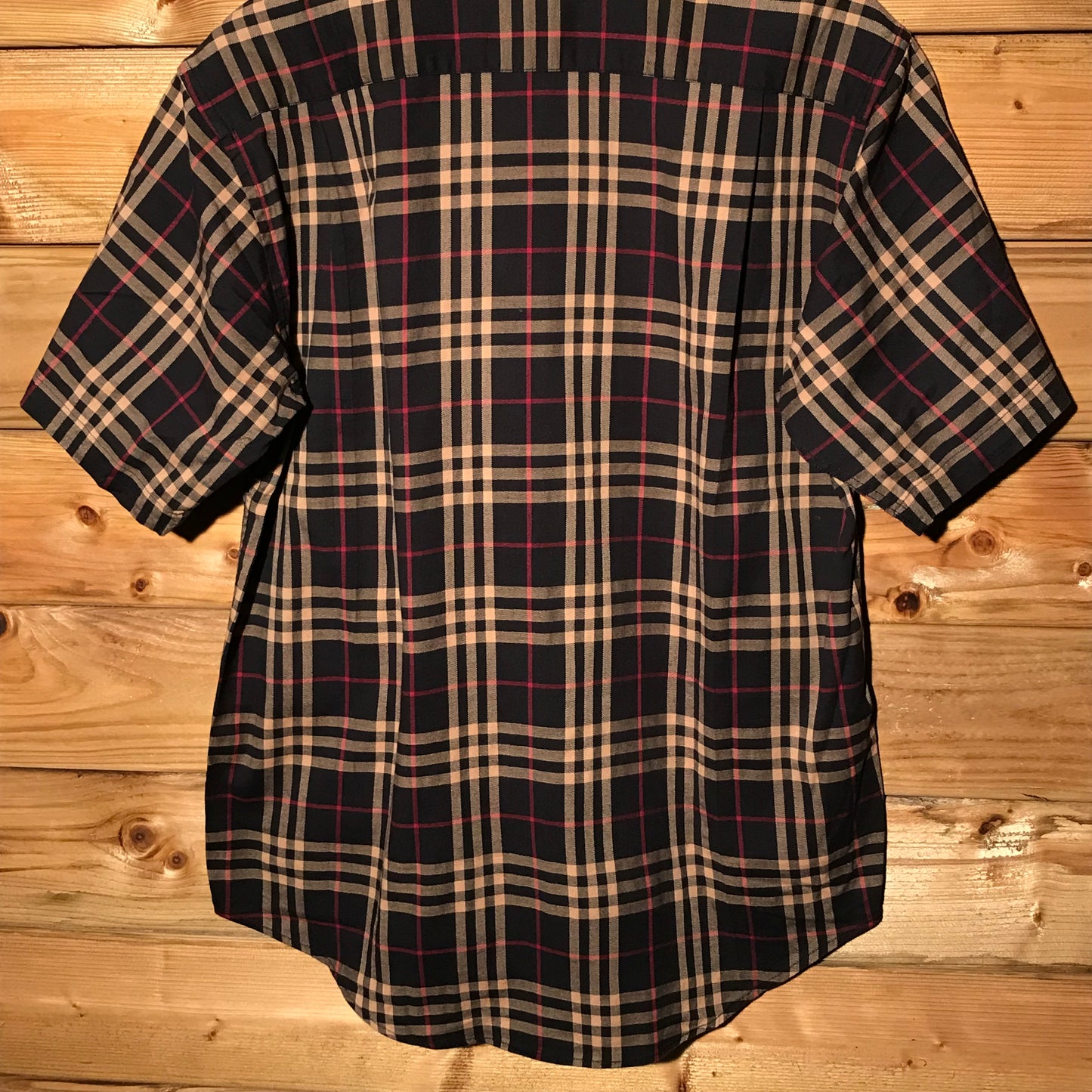 Burberry Nova Check Pattern short sleeve button up shirt