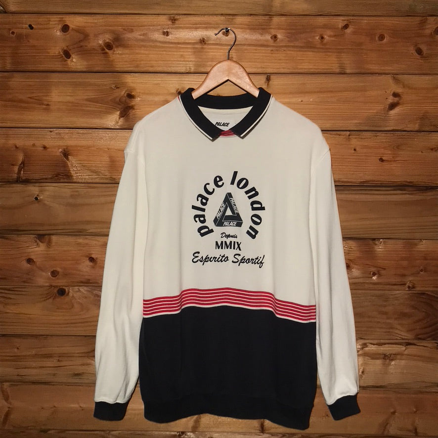2018 Palace Esperito Sportif Collared sweatshirt