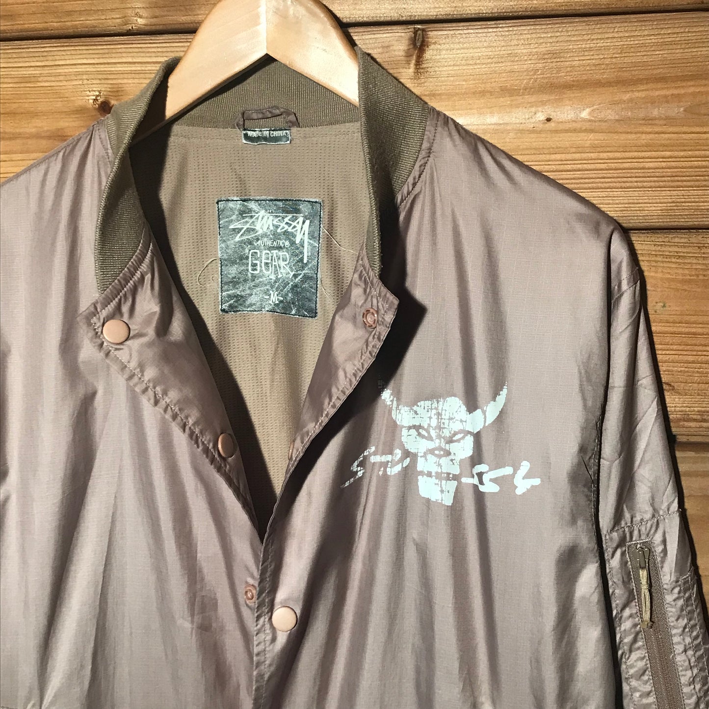 Stüssy x Futura Skullacon bomber jacket