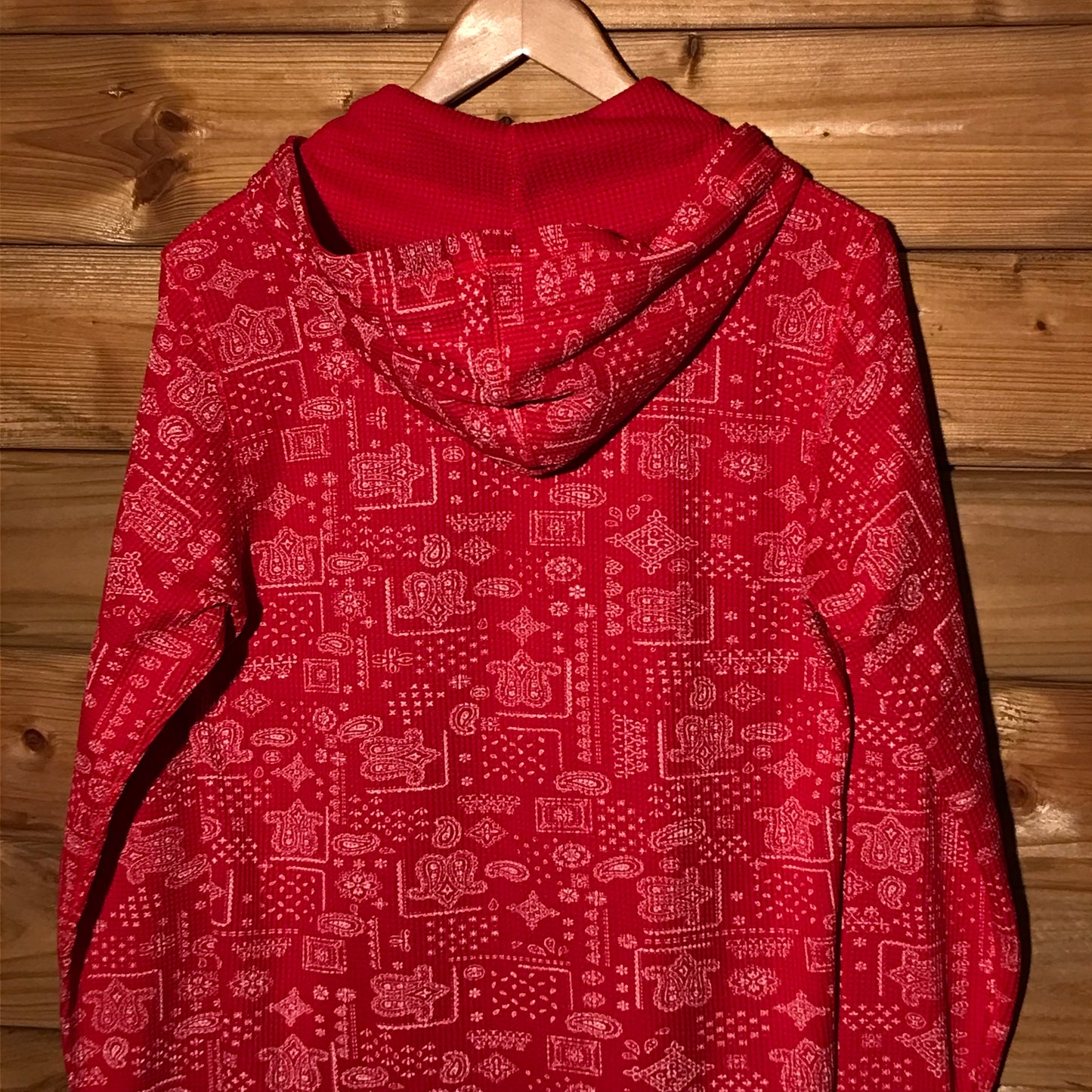 Stüssy Paisley Bandana Patten AOP Waffle Knit zip up hoodie