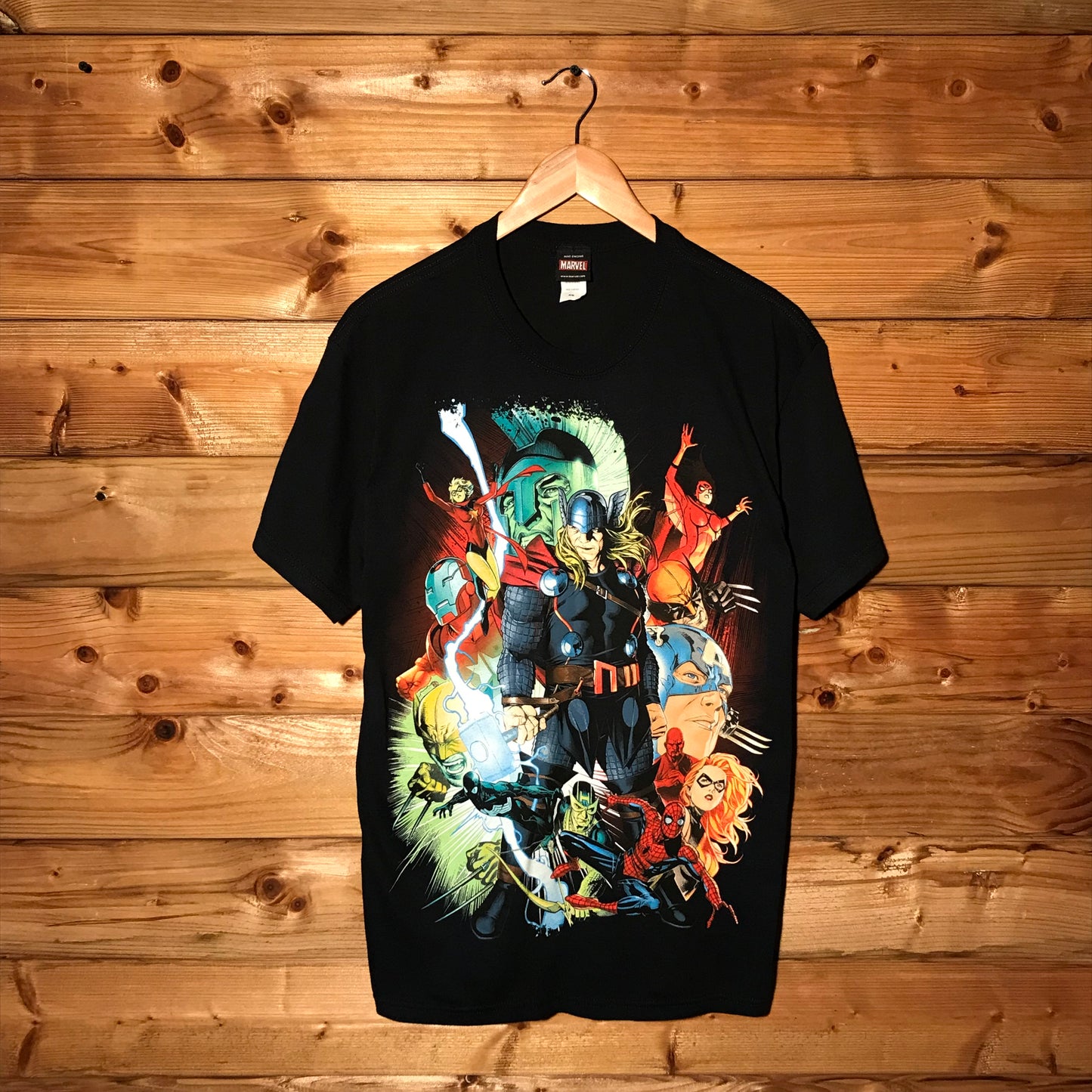 Mad Engine Marvel Characters t shirt
