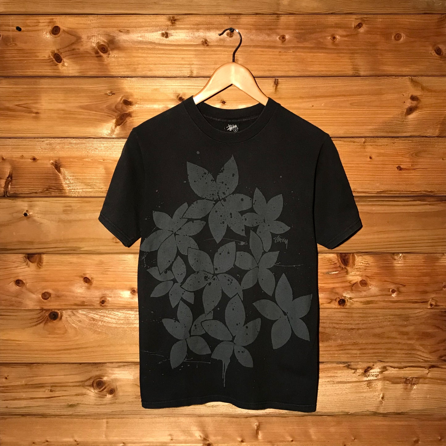 Stüssy Double Sided Floral Pattern t shirt