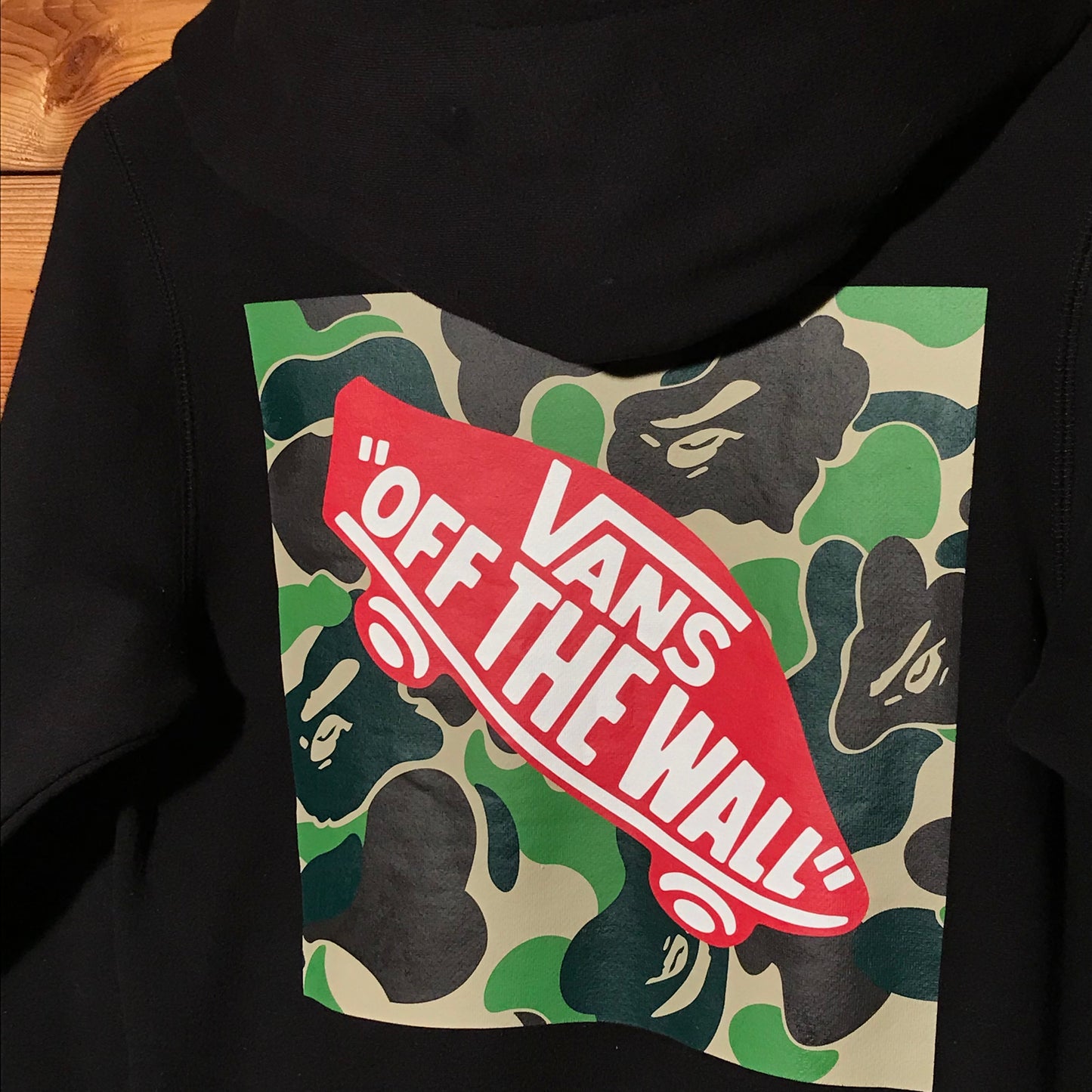 Bape, A Bathing Ape x Vans Camo hoodie