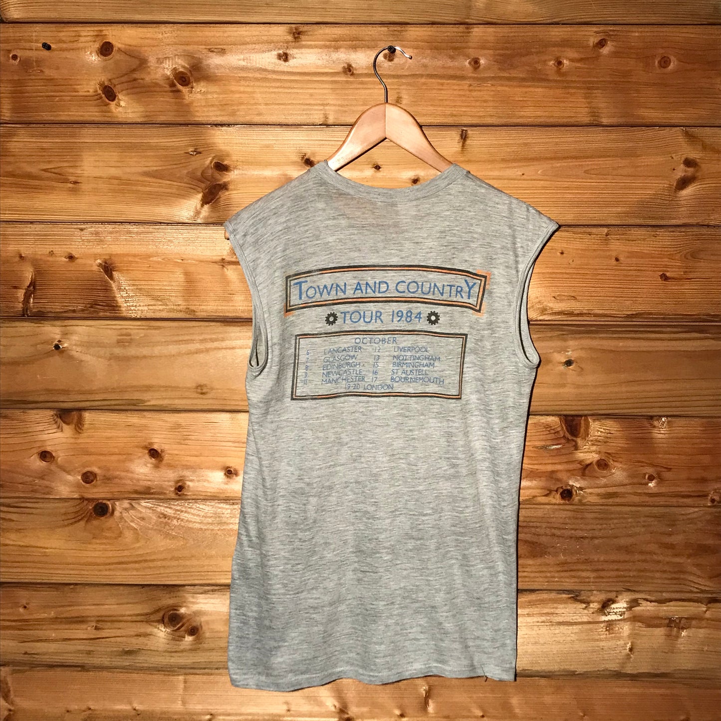1984 Big Country Steeltown And Country UK Tour tank top t shirt