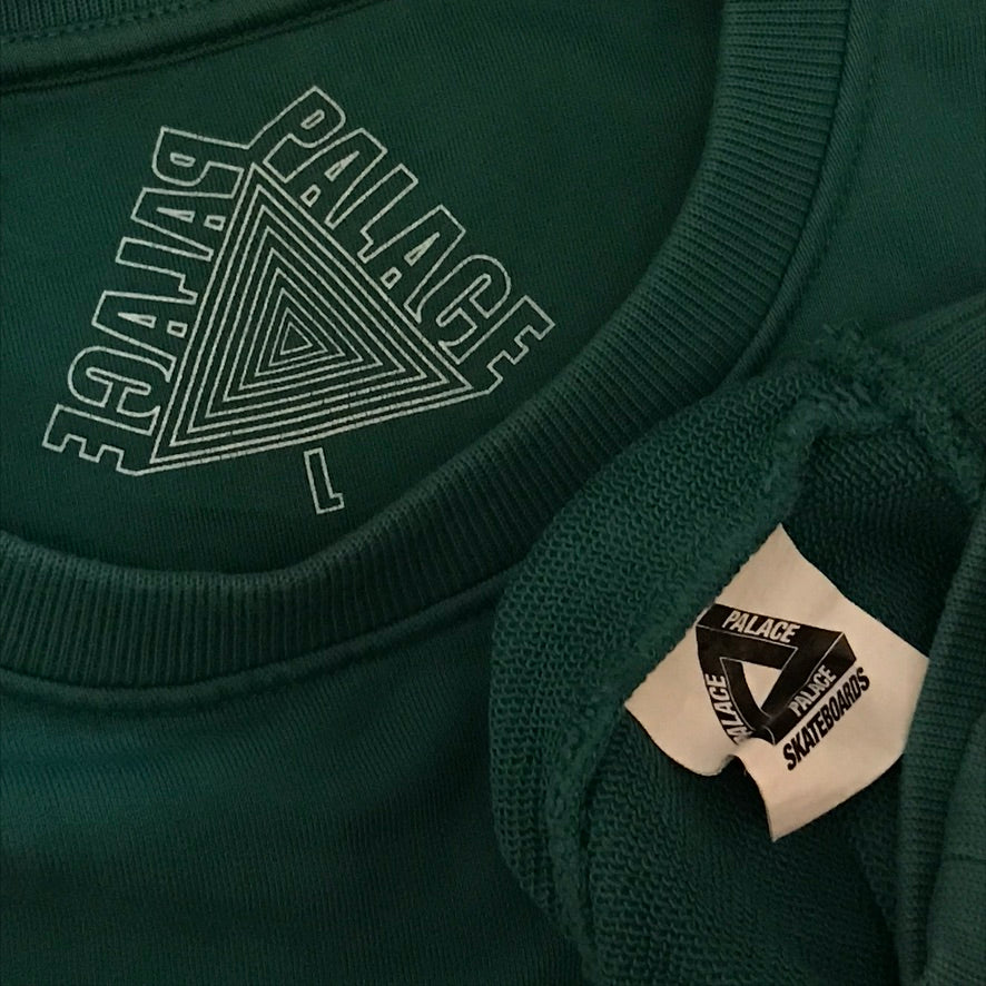 2019 Palace Pwlwce Weed Leaf Spellout sweatshirt