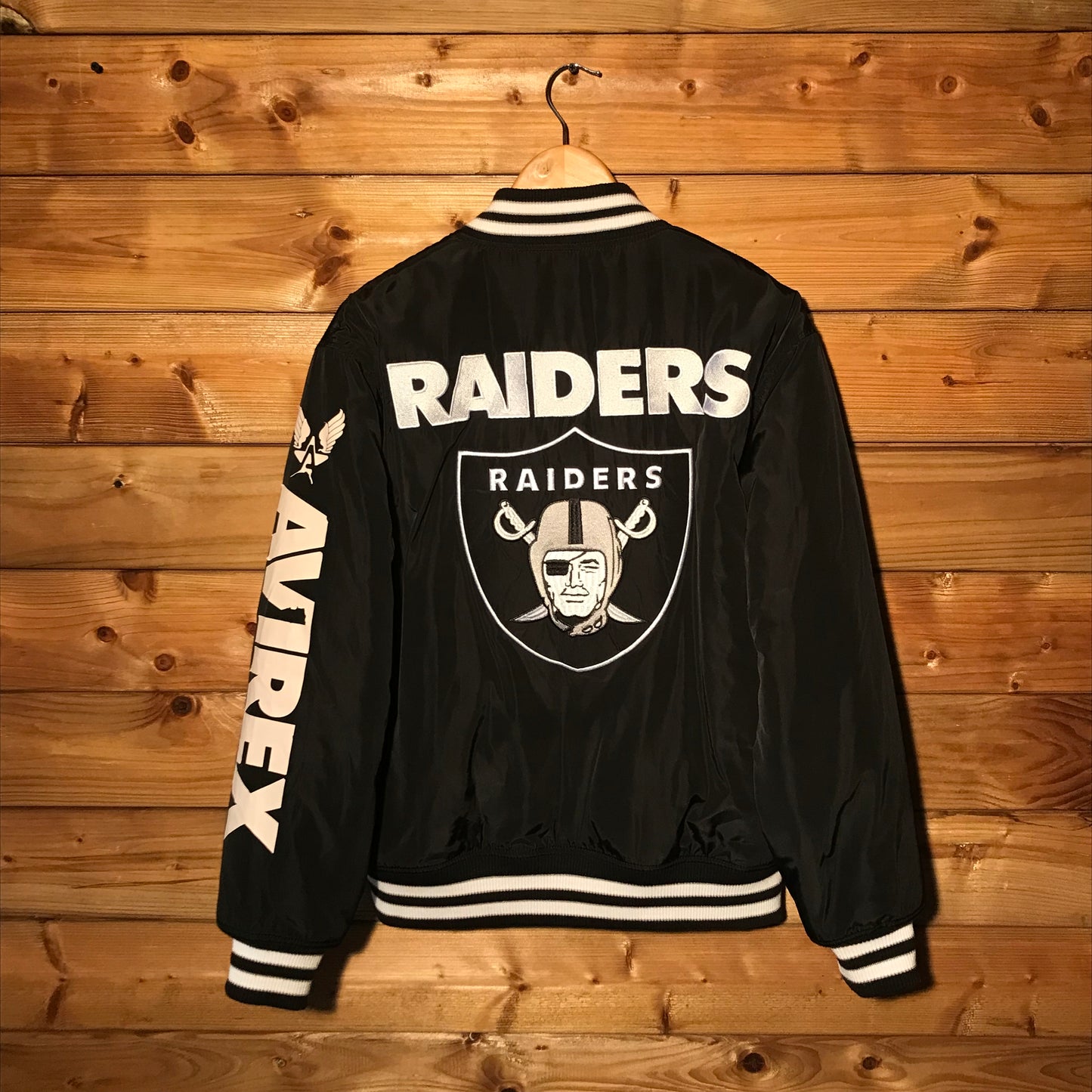 Avirex x NFL Las Vegas Raiders bomber jacket