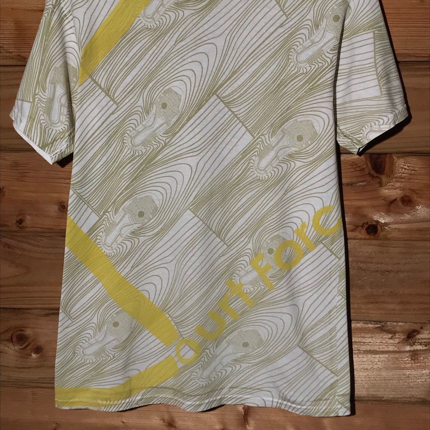 2005 Stüssy x Nike Court Force Wood AOP t shirt