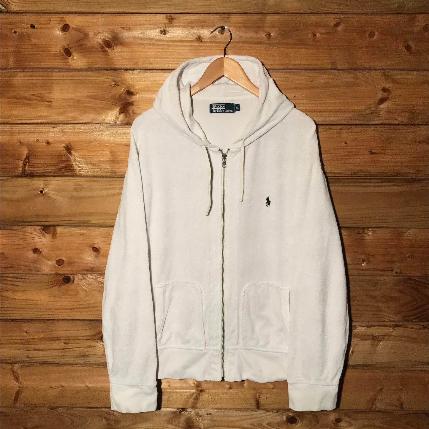 90s Polo Ralph Lauren Towelling zip up hoodie