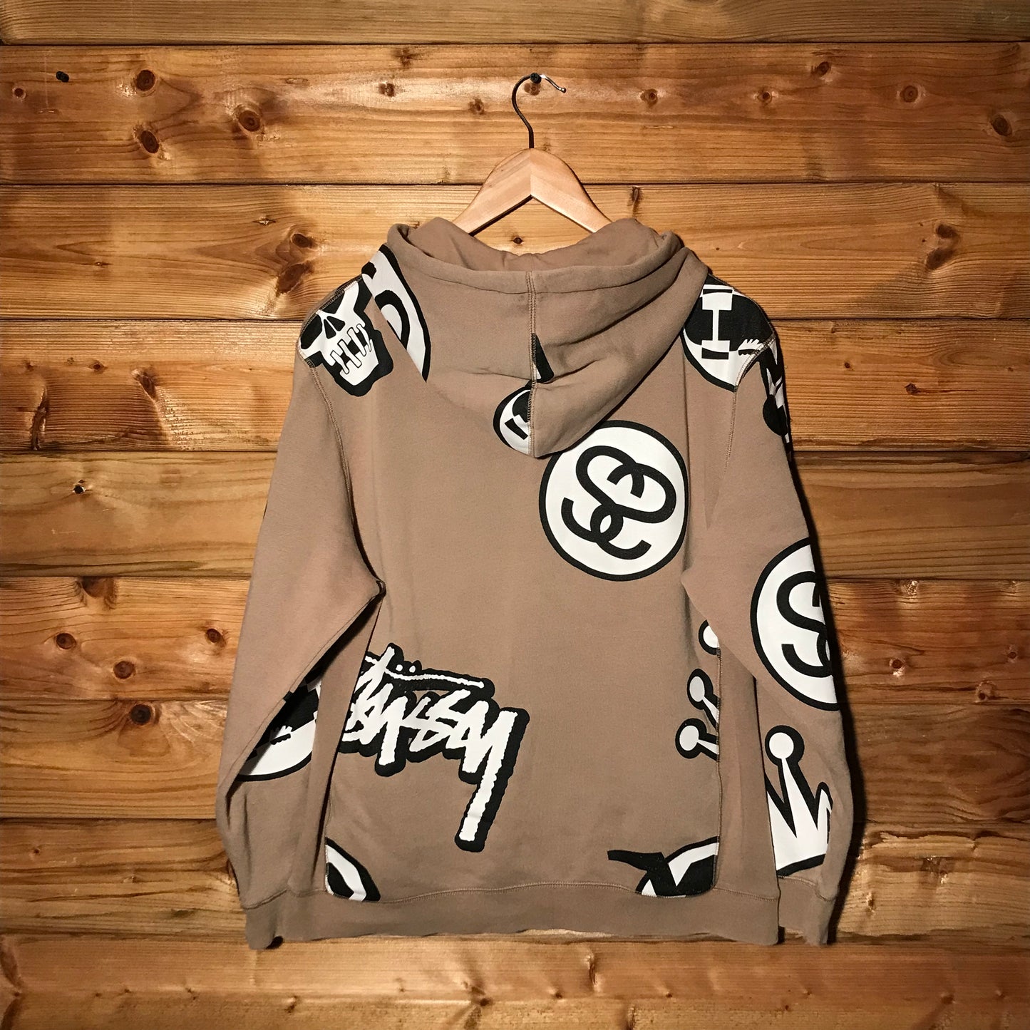 Stüssy Motifs AOP zip up hoodie