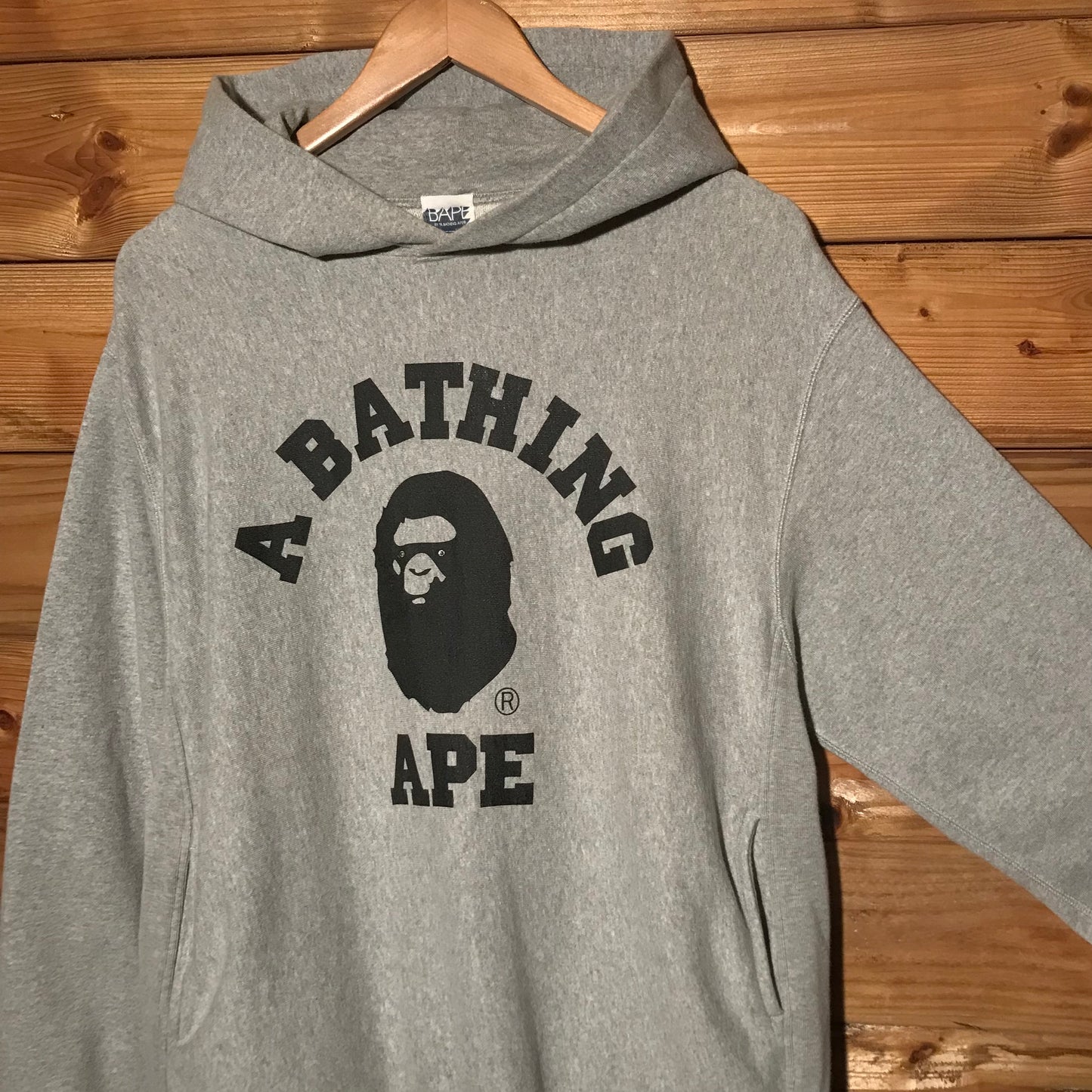Bape, A Bathing Ape Swarovski Eyes College Spellout hoodie