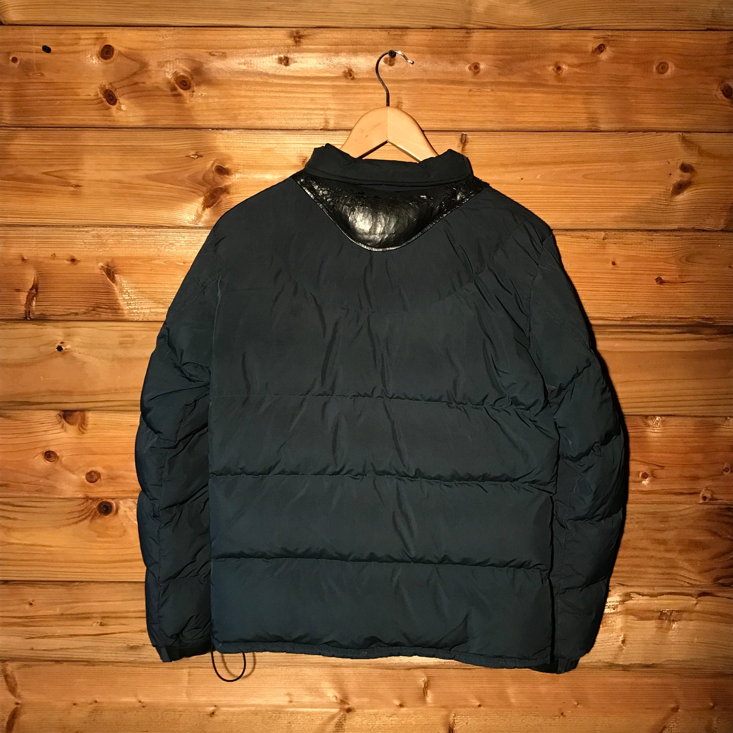 Undercover x Uniqlo Leather Panelled puffer jacket