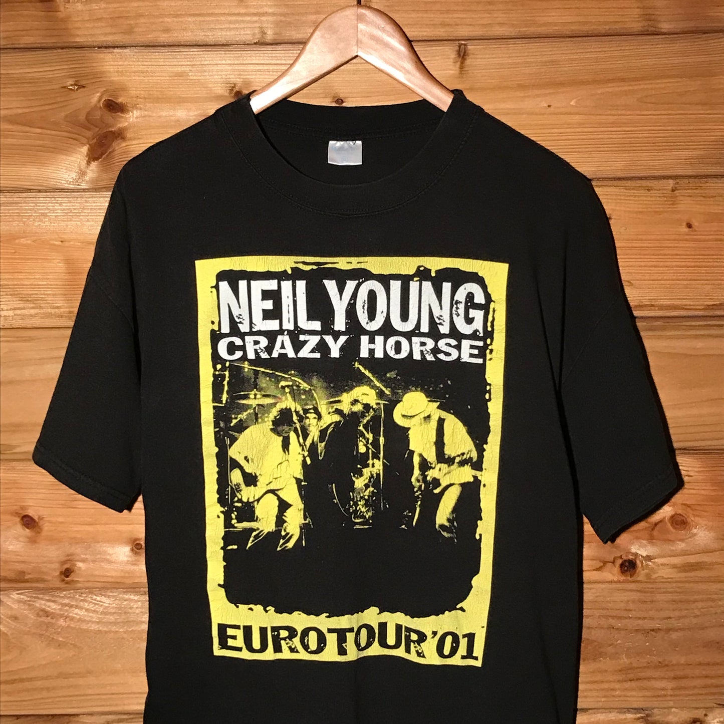2001 Neil Young & Crazy Horse Europe Tour t shirt