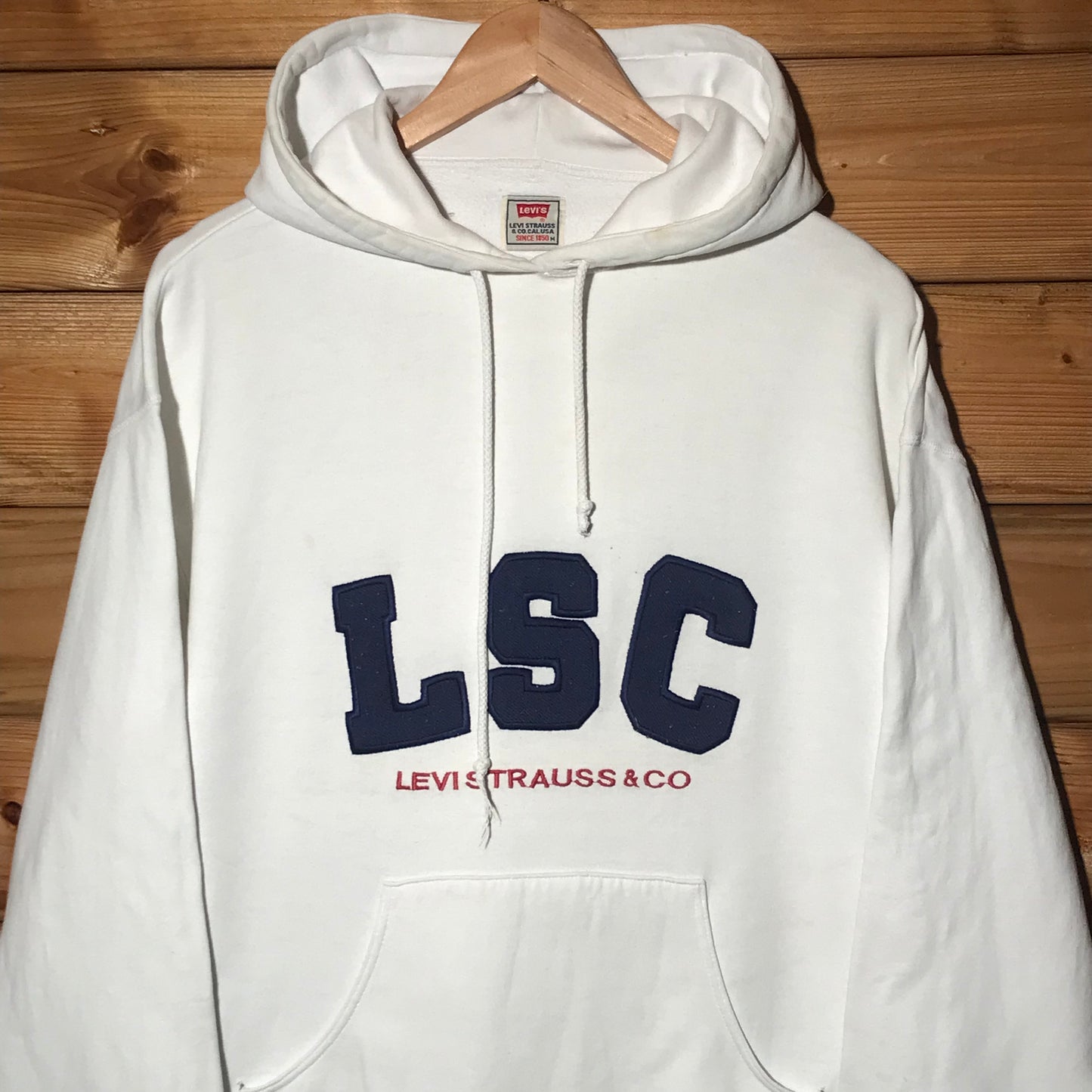 90s Levis LSC Arc Spellout hoodie