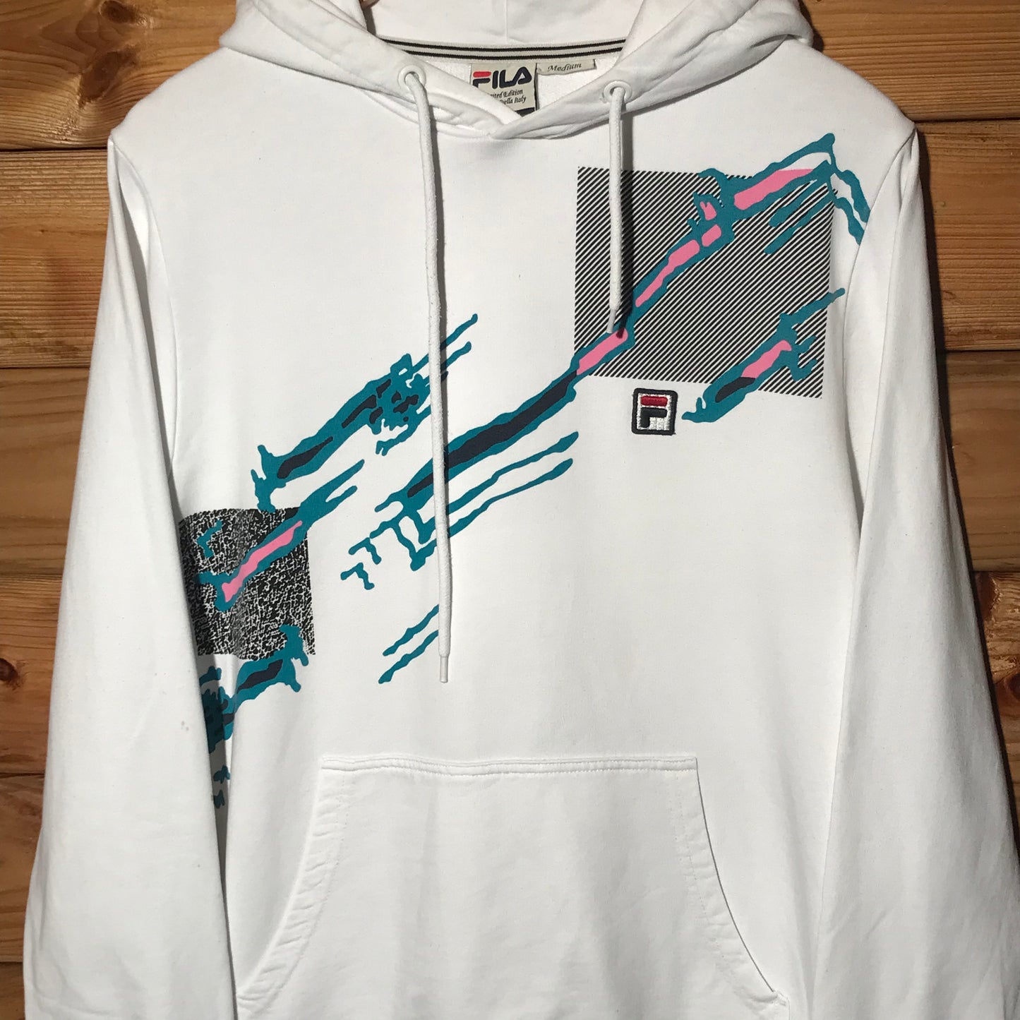 Fila Abstract Stripe Pattern hoodie
