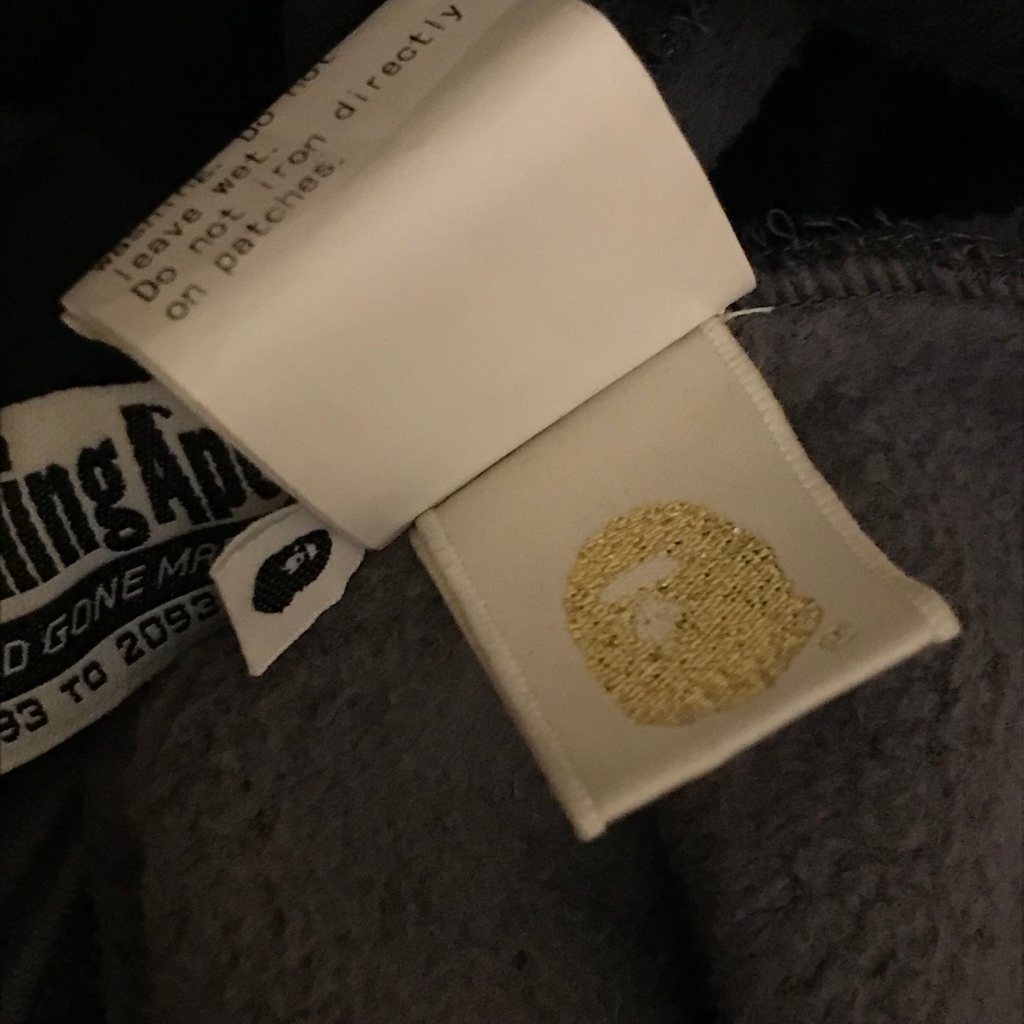 Bape, A Bathing Ape Black Camo AOP button up hoodie