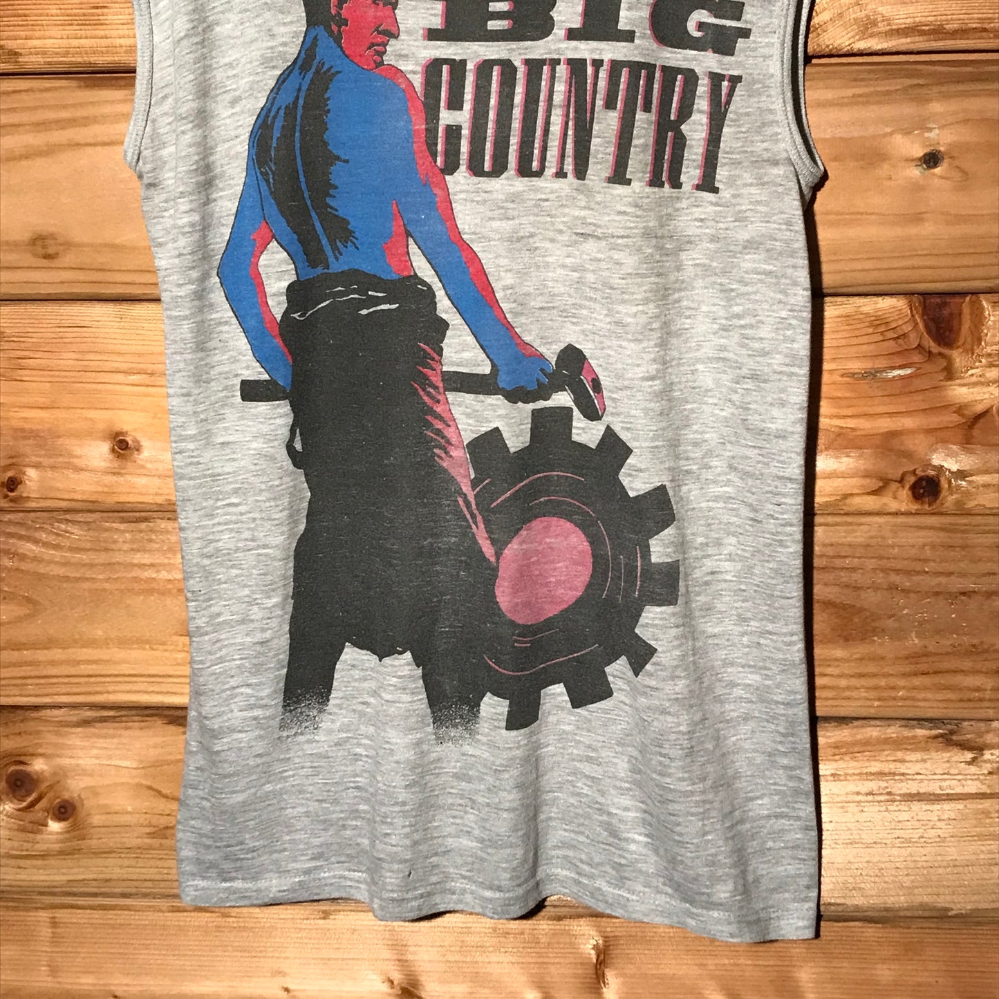1984 Big Country Steeltown And Country UK Tour tank top t shirt