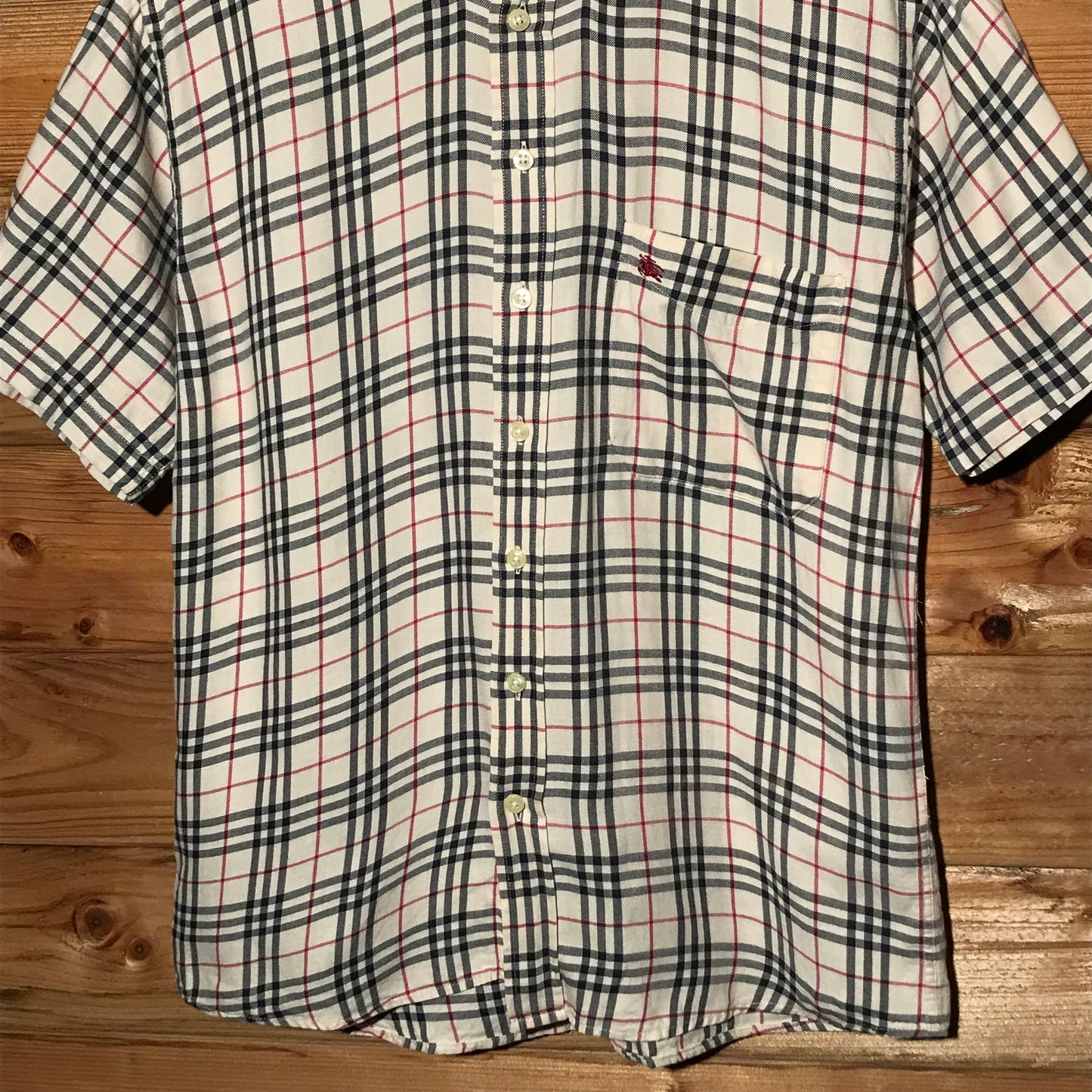 Burberry Nova Check Pattern short sleeve button up shirt