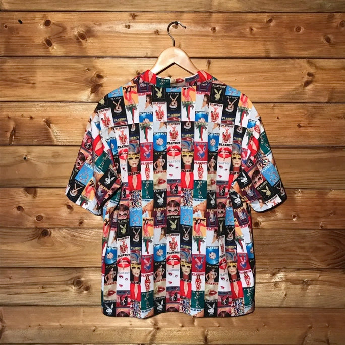 Playboy x Freaks Store Covers Print rayon shirt