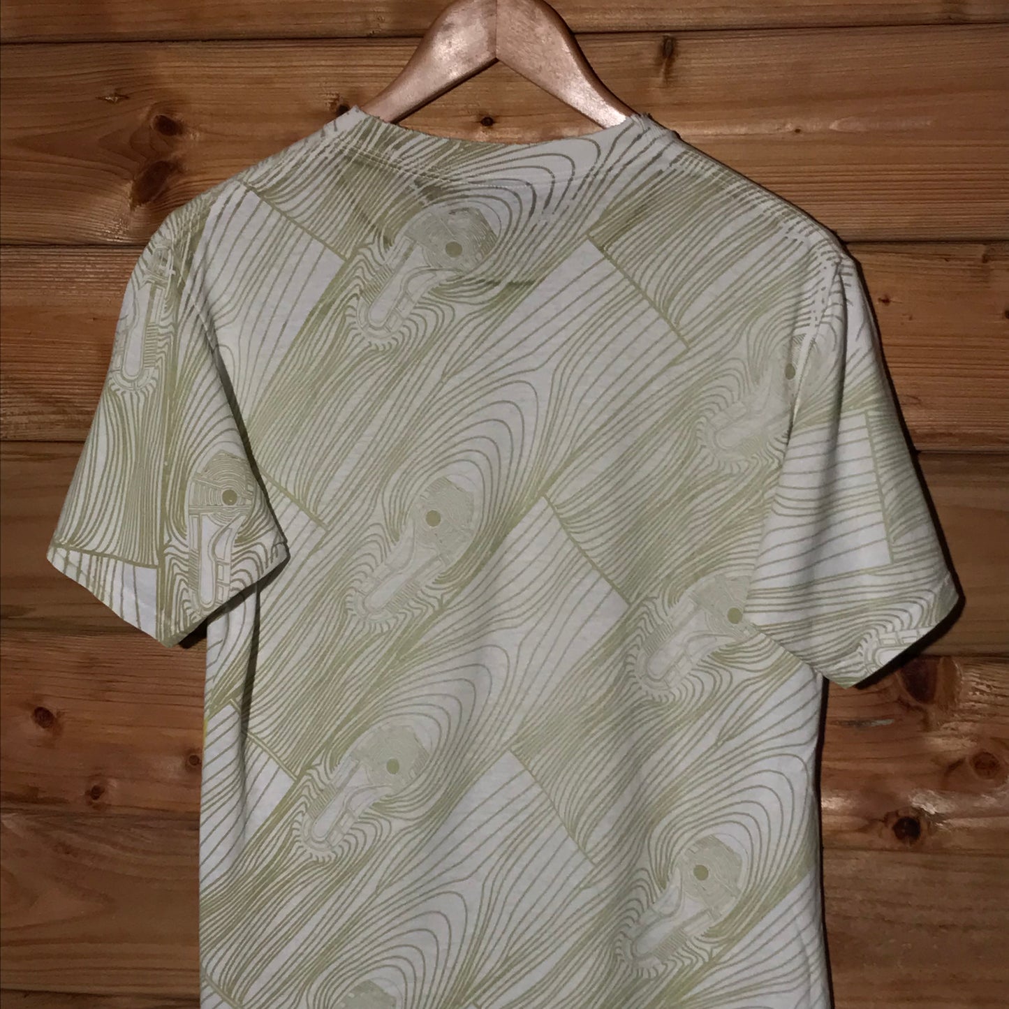 2005 Stüssy x Nike Court Force Wood AOP t shirt