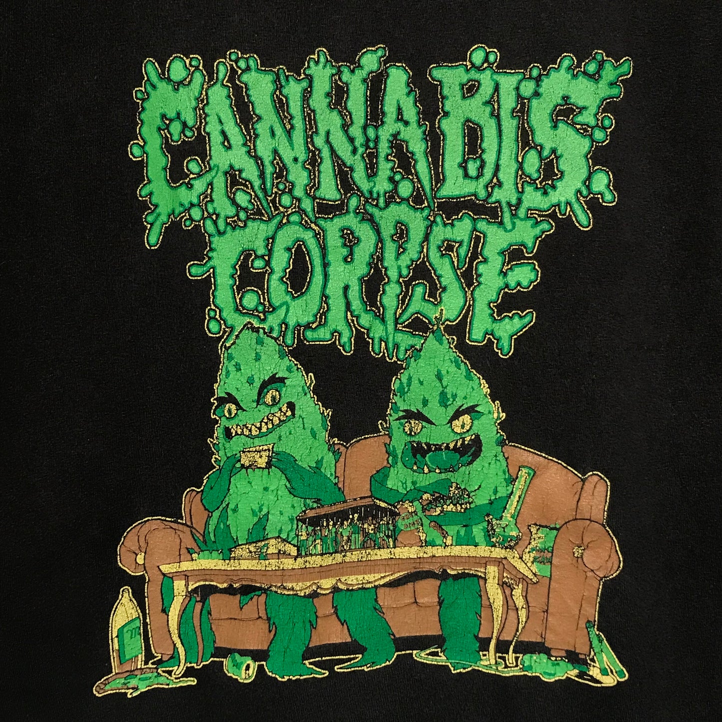 Cannabis Corpse Sofa Graphic Band t shirt