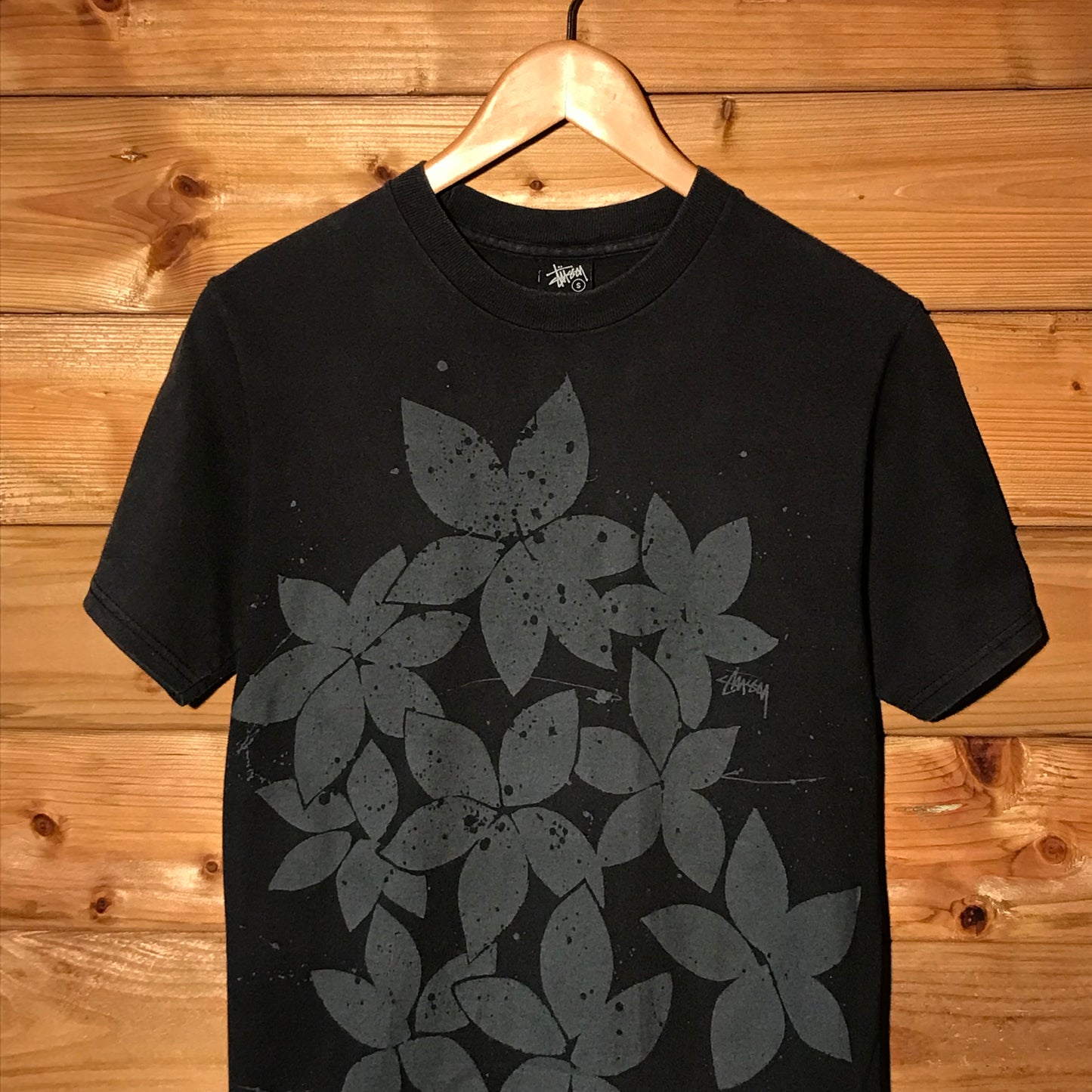 Stüssy Double Sided Floral Pattern t shirt