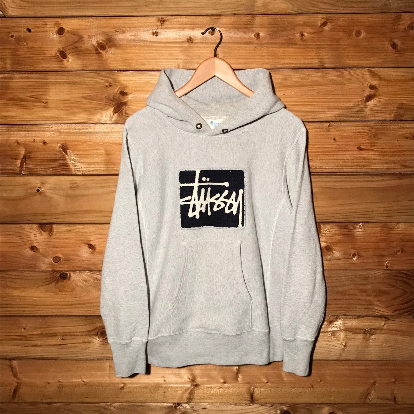 Stüssy x Champion Chenille Script hoodie