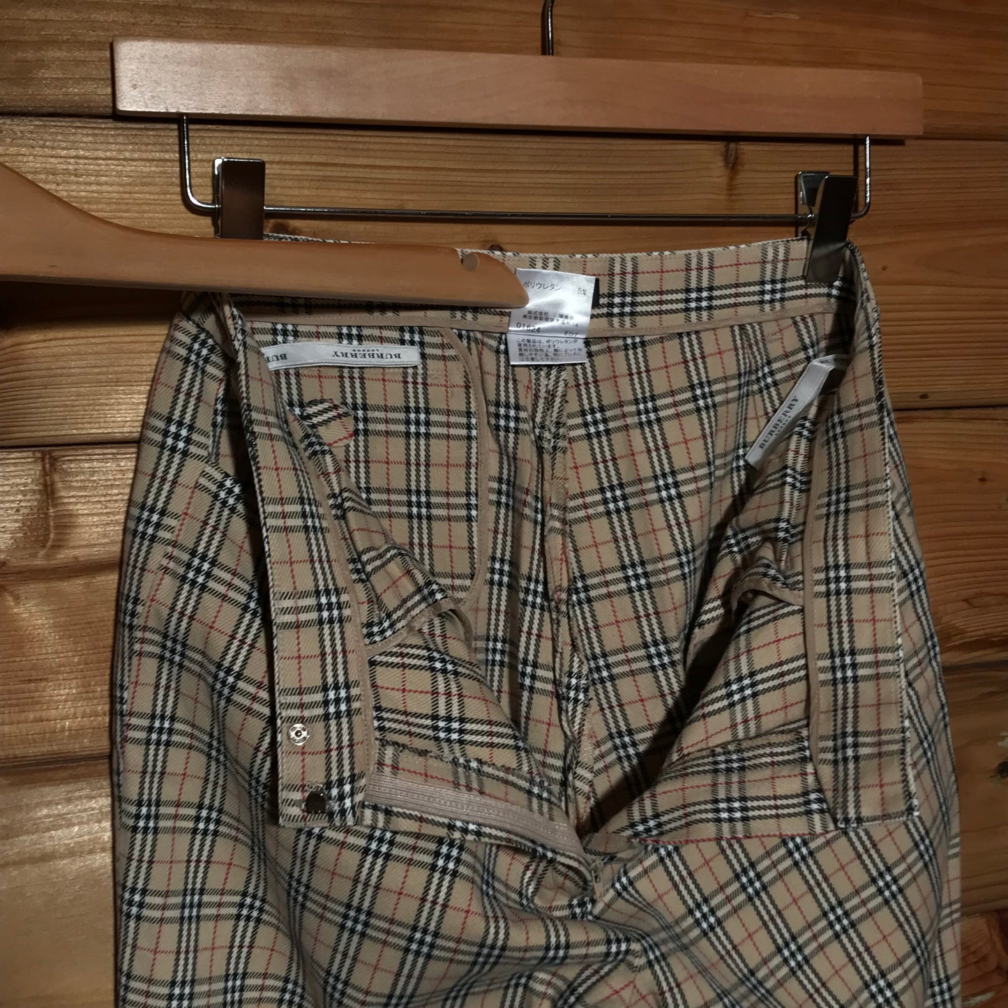 Burberry Nova Check Pattern golf style trousers