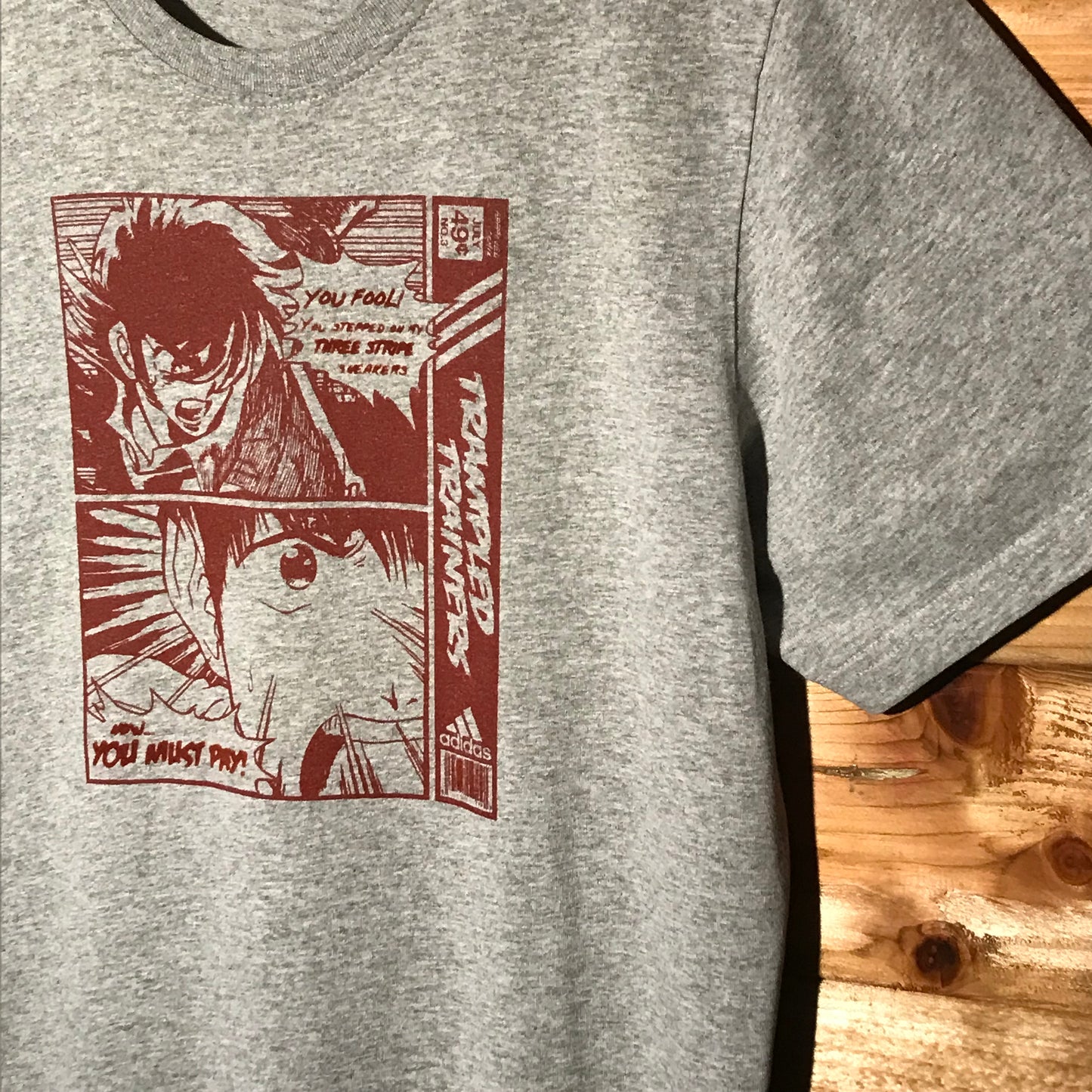 Adidas Global Comix Group Trampled Trainers t shirt