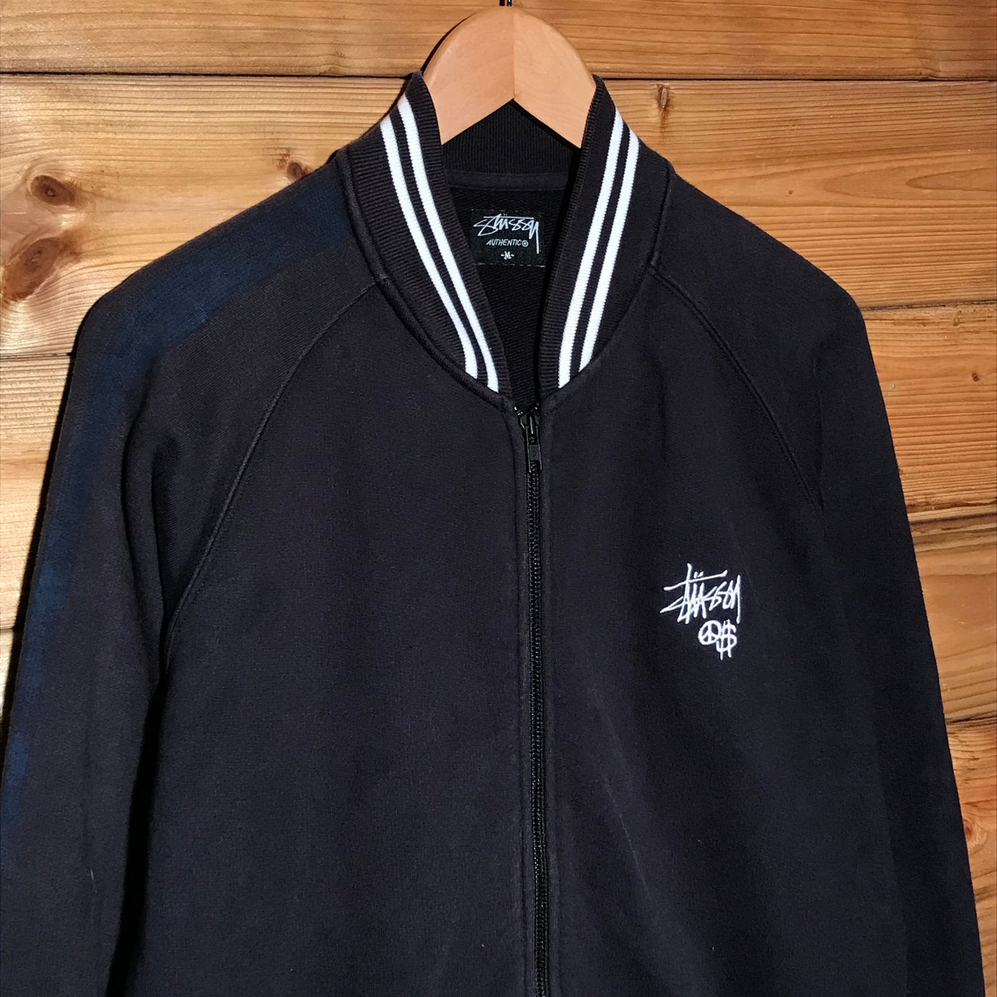 Stüssy Peace and Prosperity Script Spellout track jacket