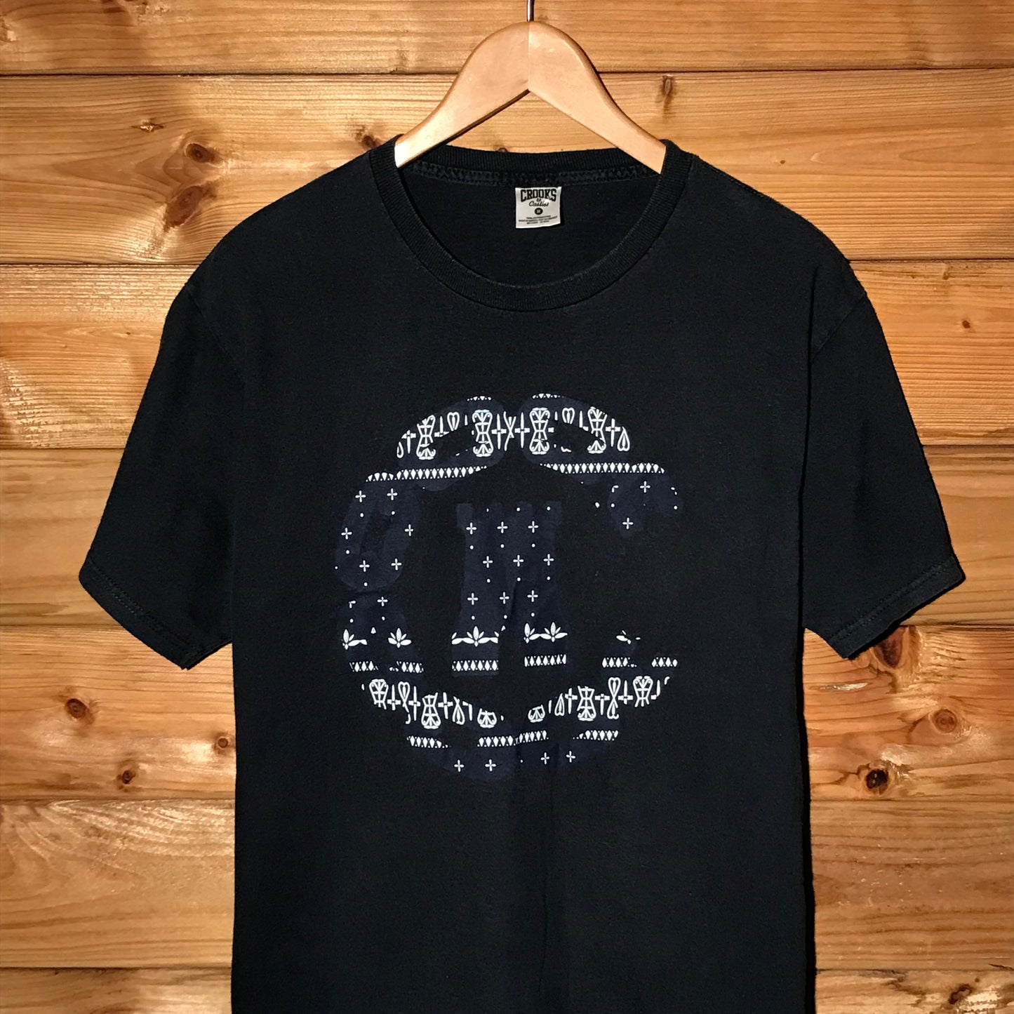 Crooks & Castles Paisley C Logo t shirt