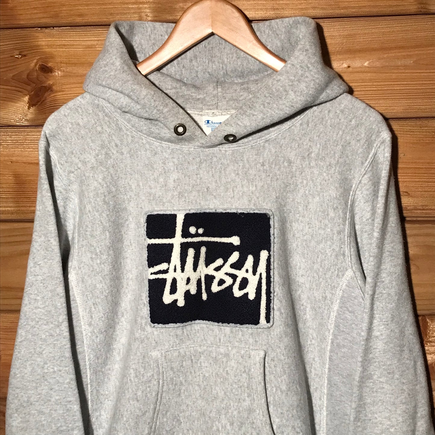 Stüssy x Champion Chenille Script hoodie