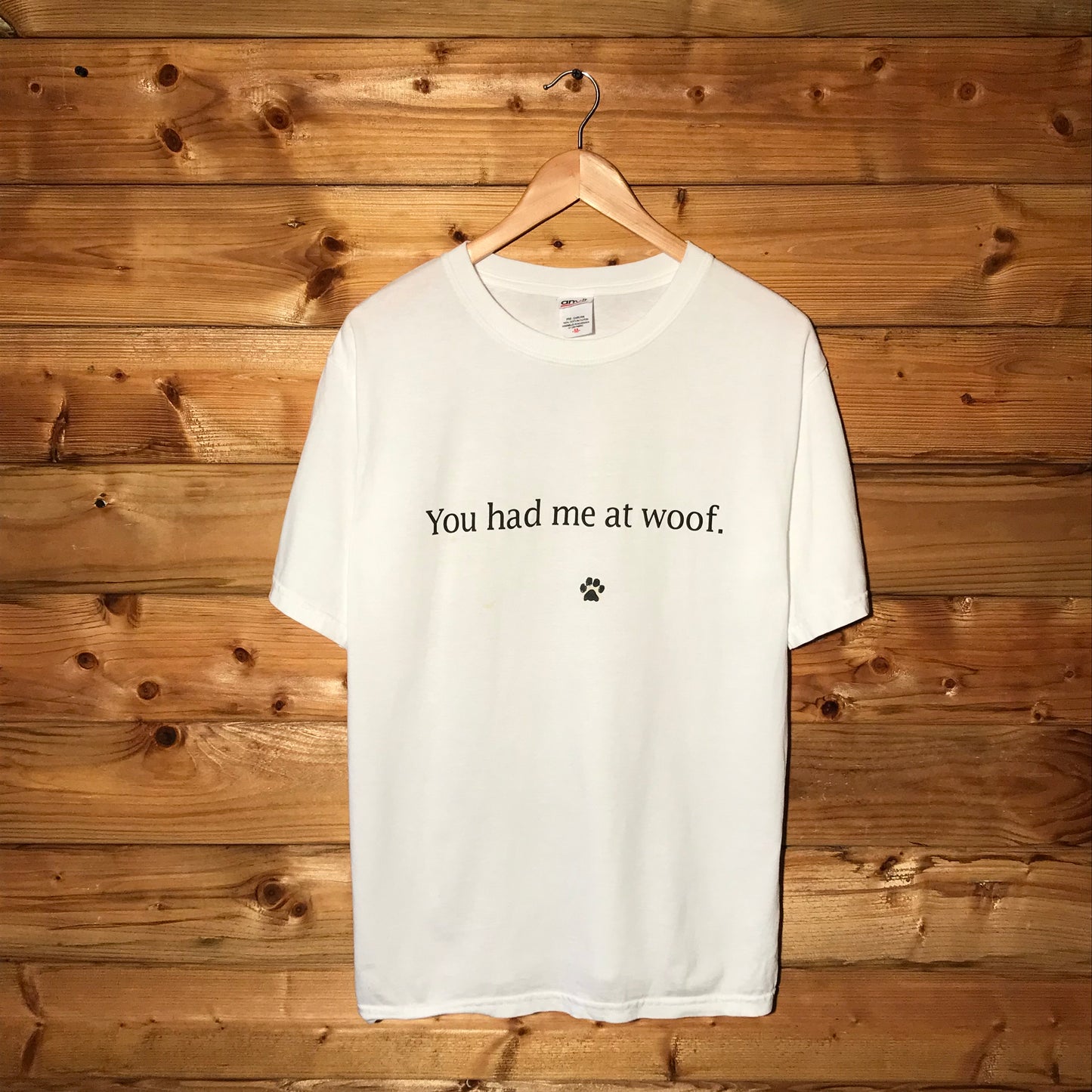 Planet Dog You had Me At Woof Spellout t shirt