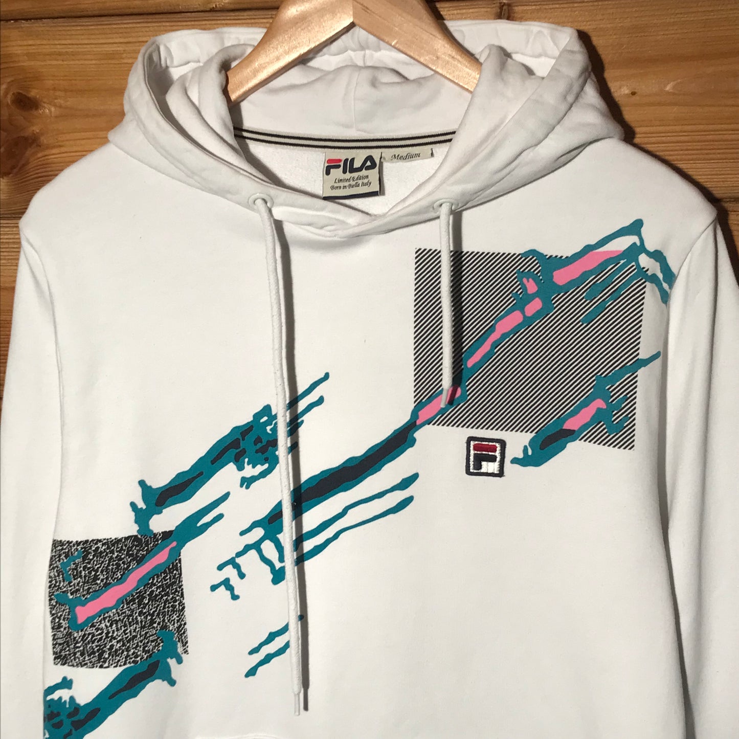 Fila Abstract Stripe Pattern hoodie