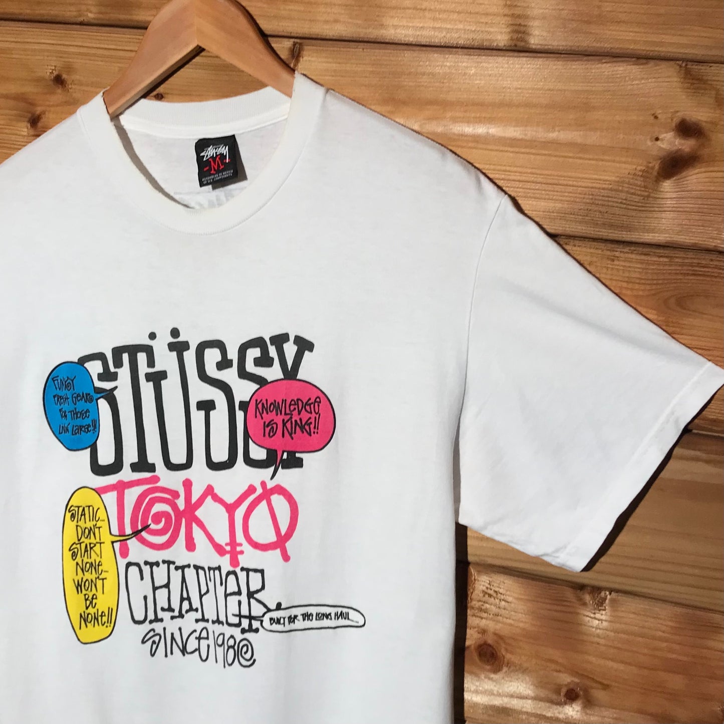 Stüssy Tokyo Chapter Speech Bubbles Spellout t shirt