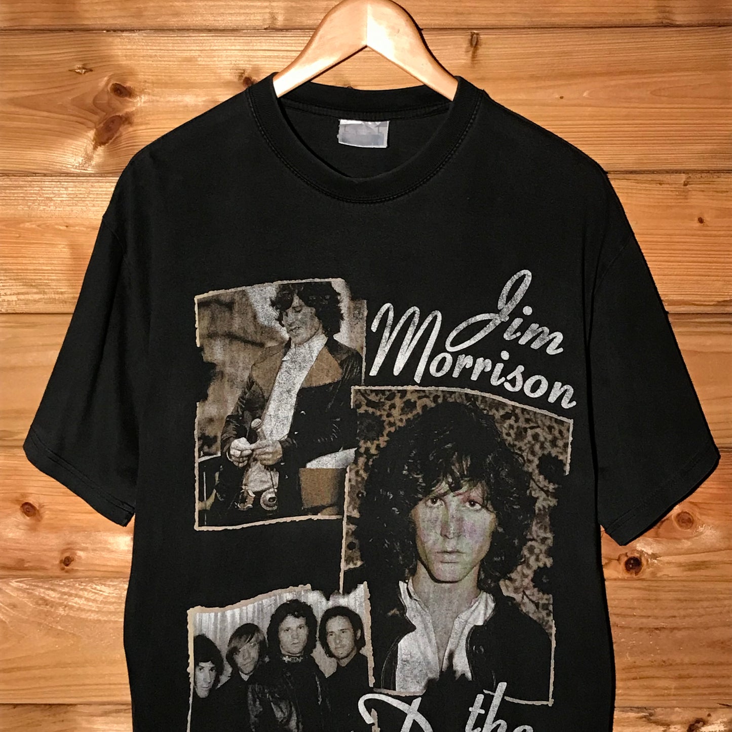 90s The Doors Jim Morrison Photo Collage t shirt