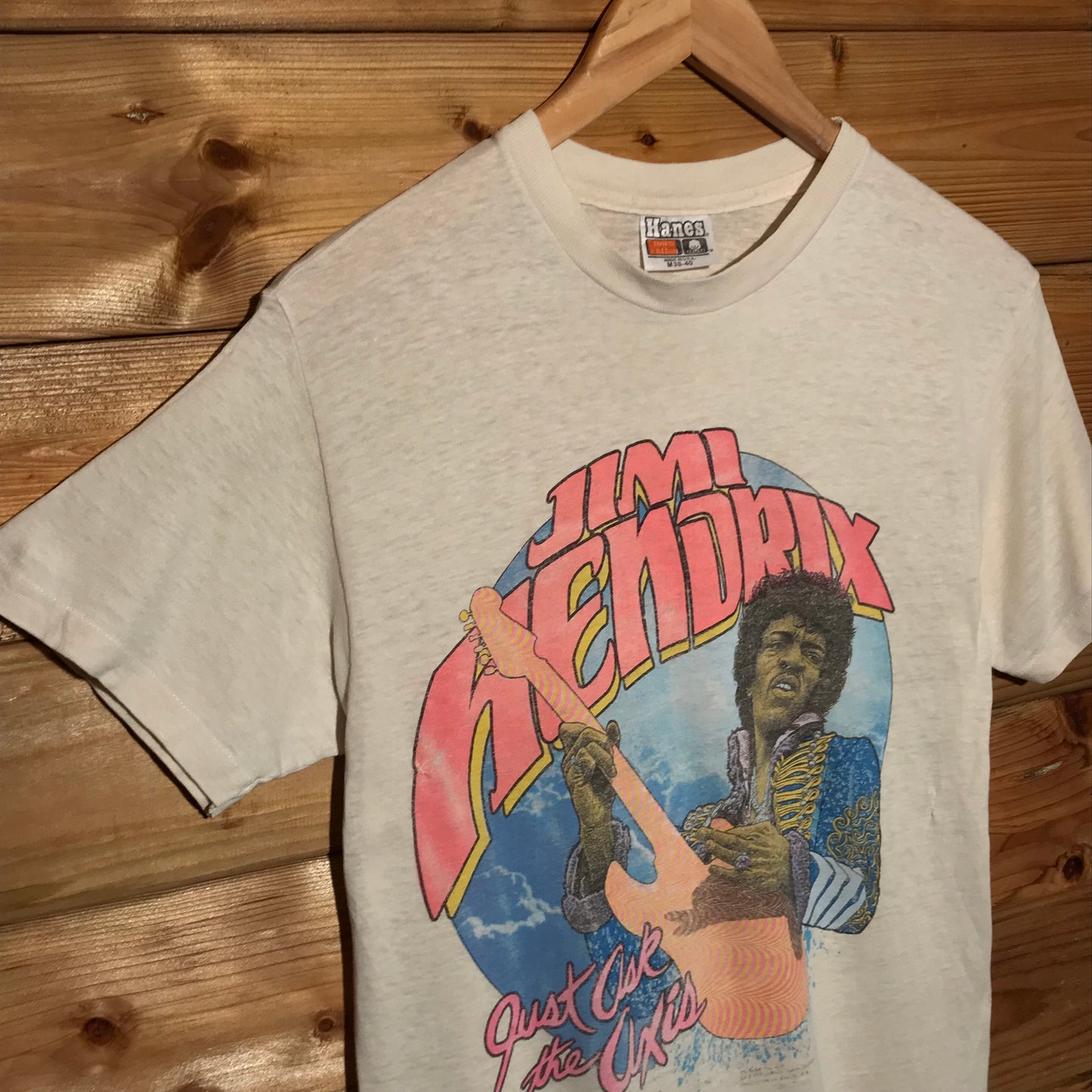 1982 Jimi Hendrix Just Ask The Axis t shirt