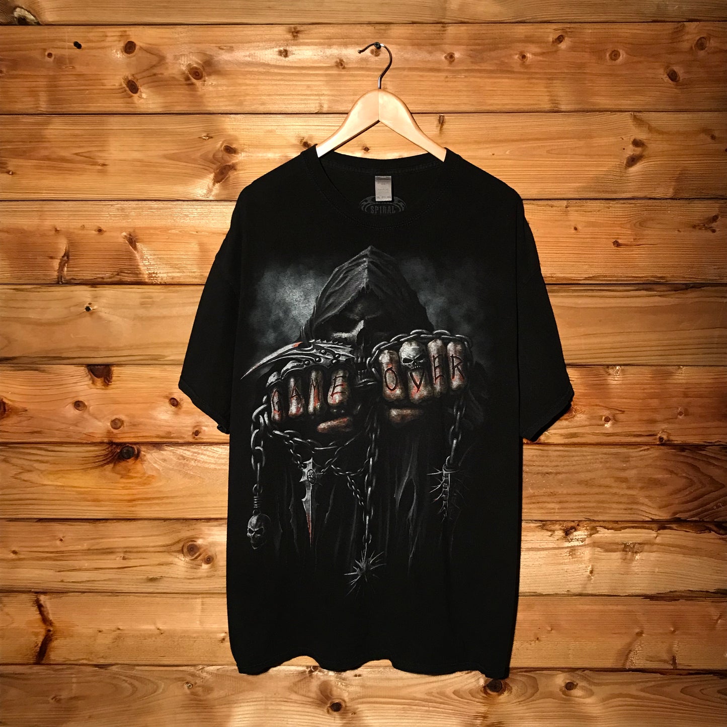 Spiral Direct Skeleton Game Over t shirt