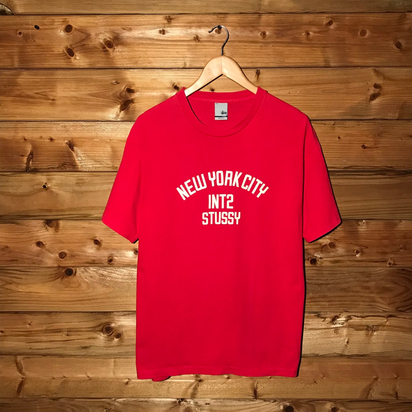 Stüssy New York City INT2 Spellout t shirt