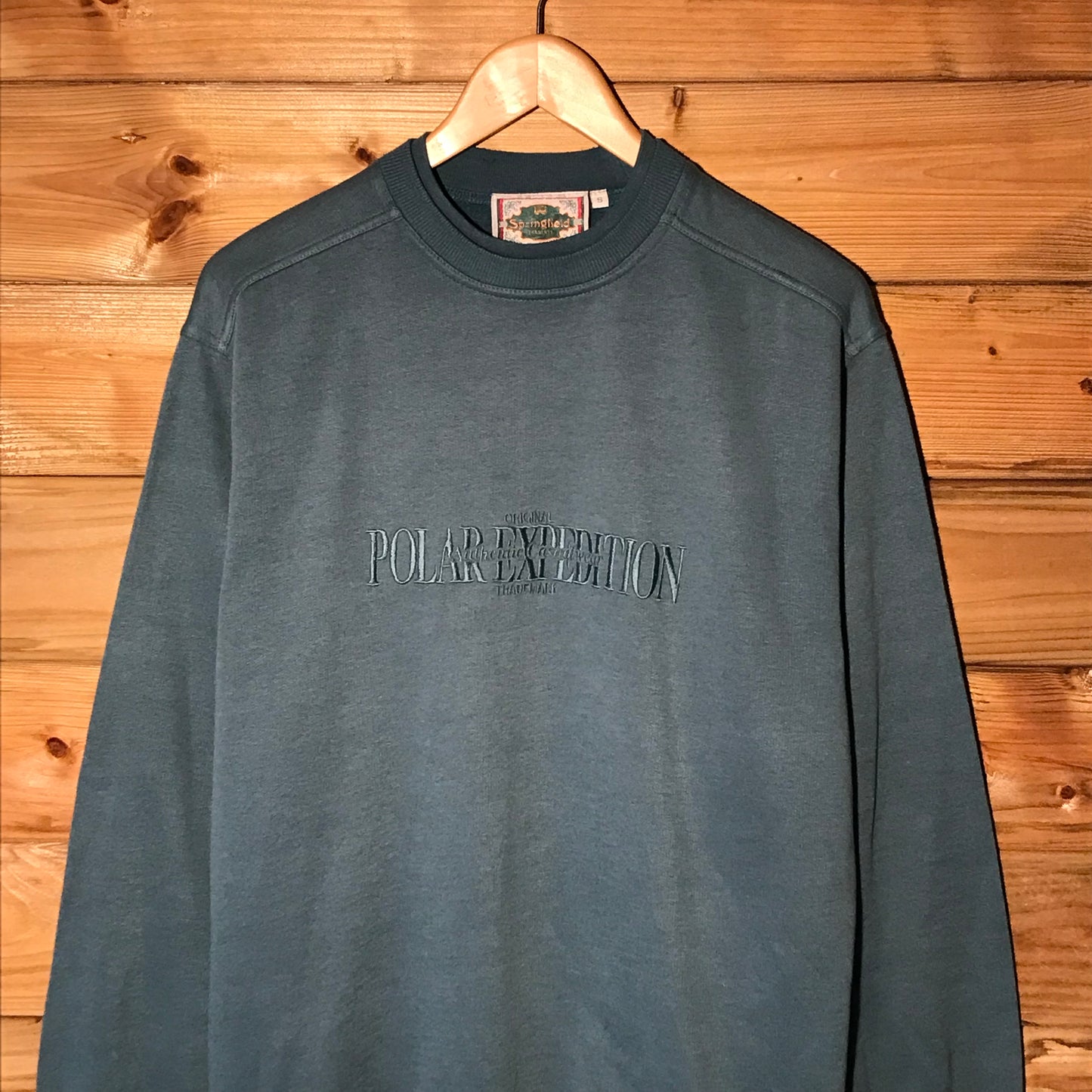 90s Springfield Polar Expedition Tonal Spellout sweatshirt