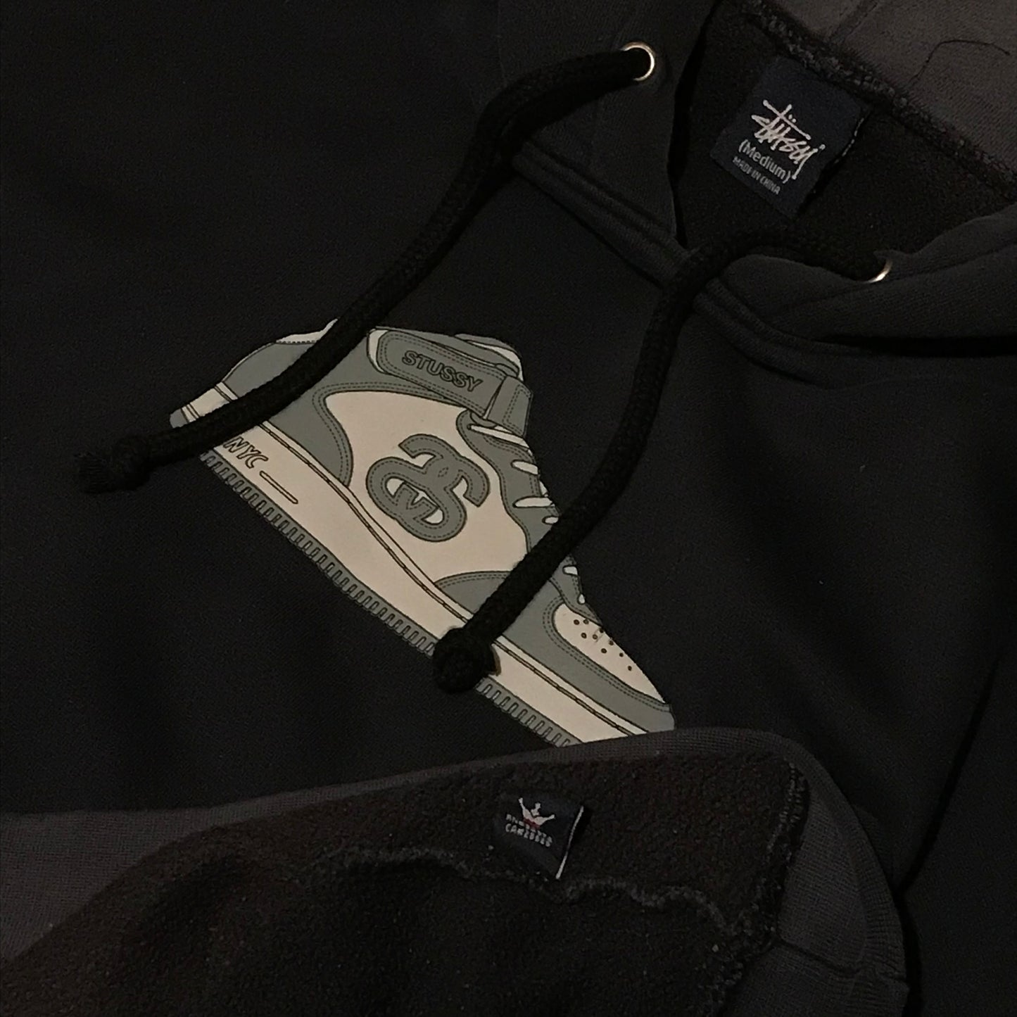Stüssy Nike Air Force High Parody hoodie