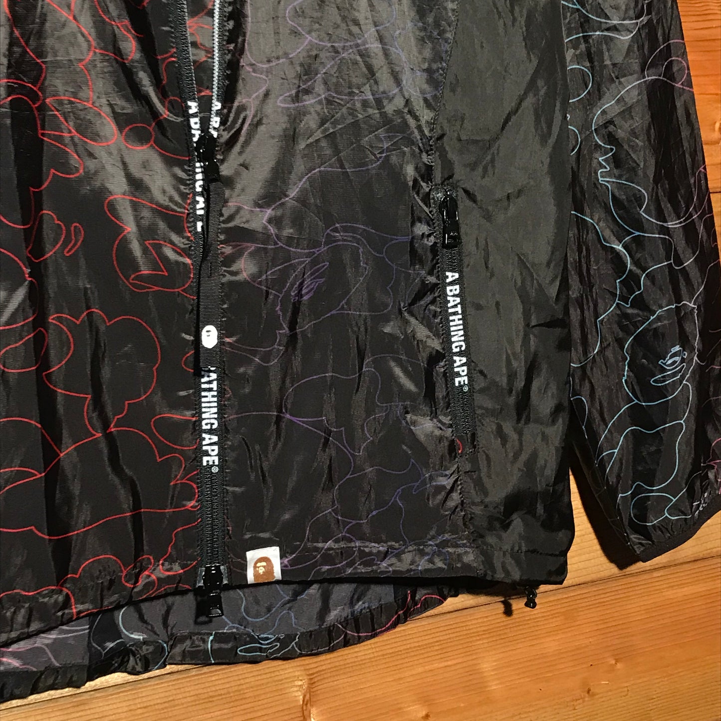 Bape, A Bathing Ape Pencil Neon Camo jacket